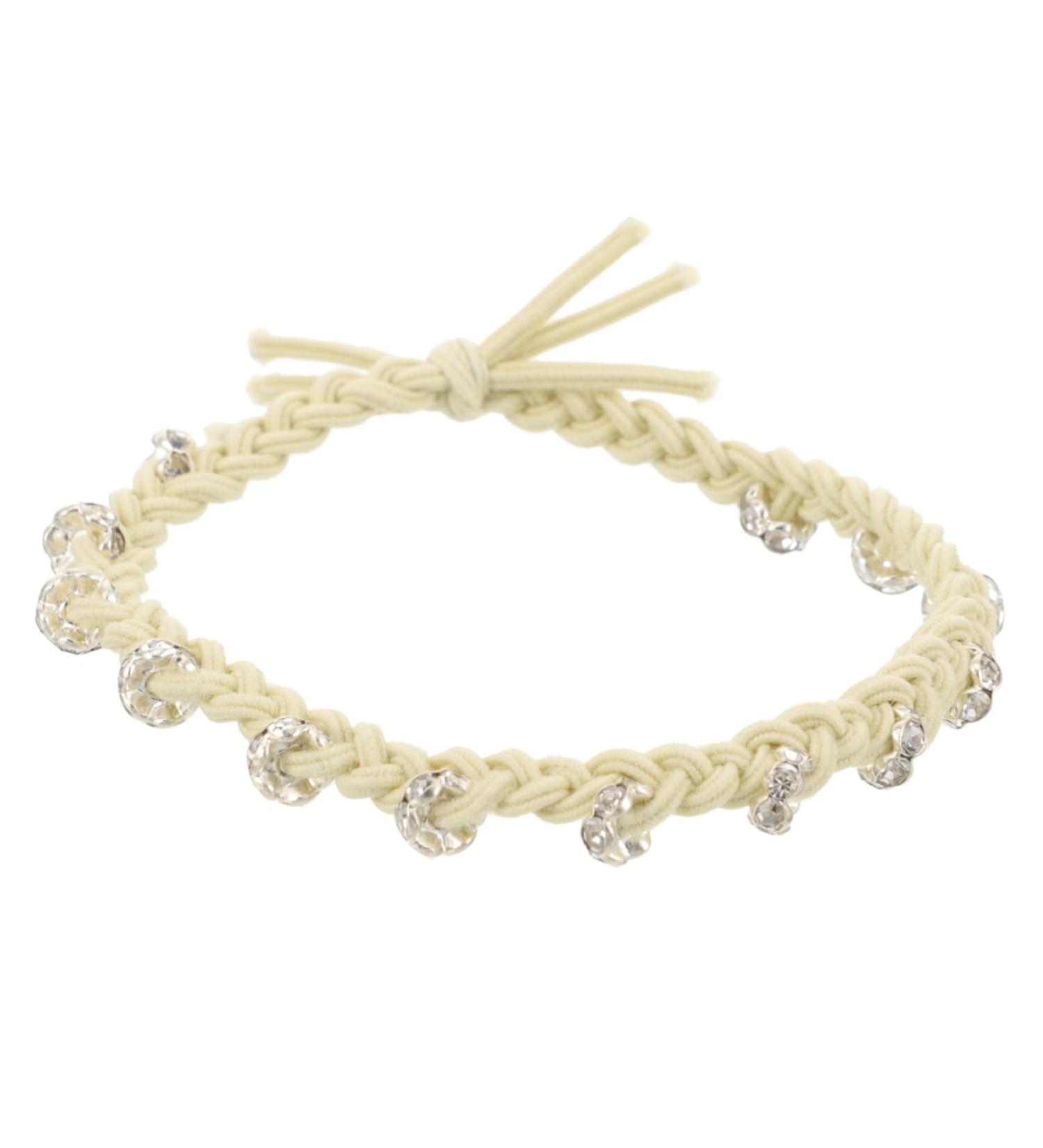 DOITOOL Diamond-encrusted Colorful Twist Hair Rope Hair Accessories for Women Pearl Hair Ties Hair Accessory Tiara Decorative Hair Scrunchies Korean Version Fabric + Diamond Miss Decorate - Buy Online on GoSupps.com