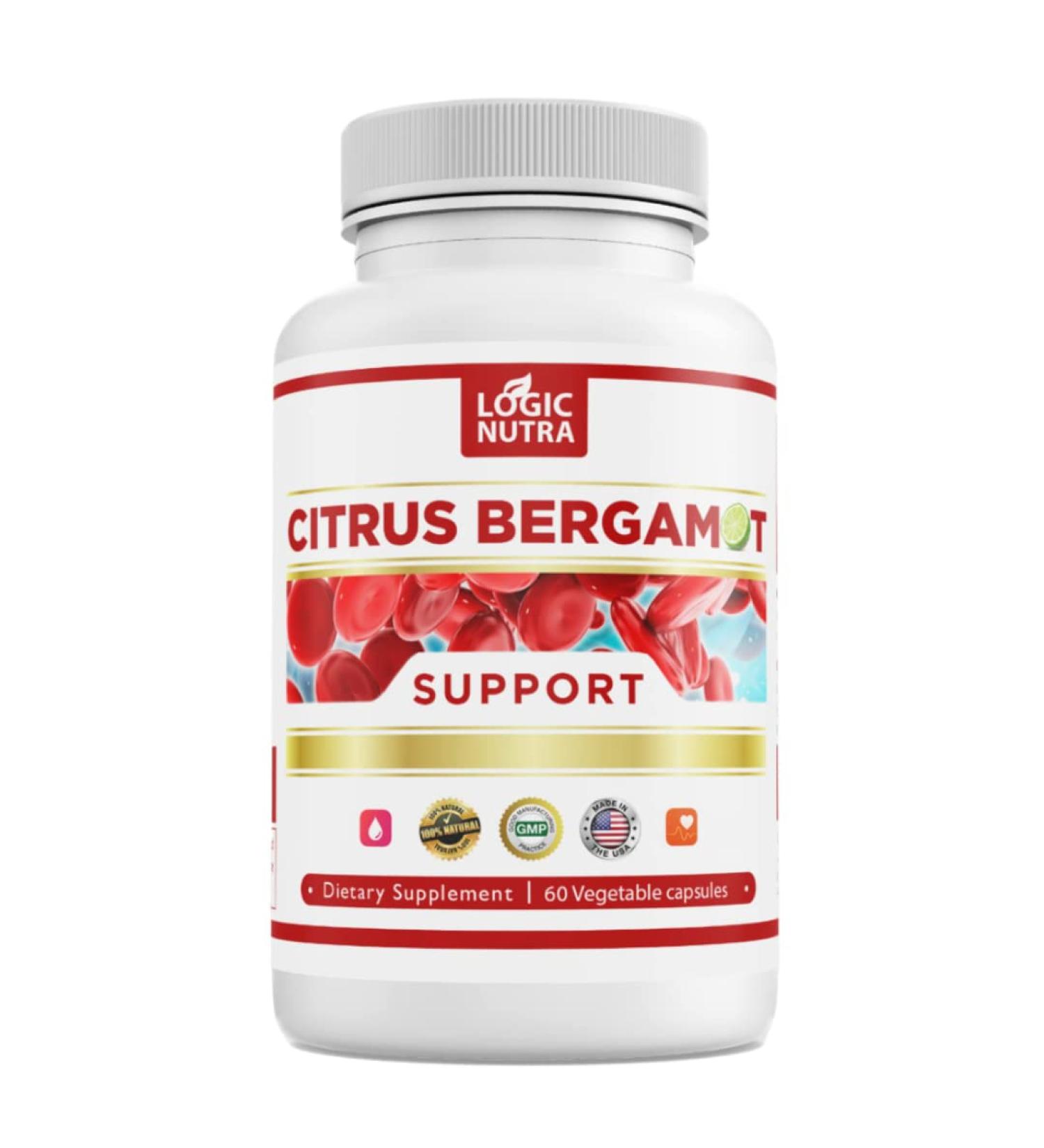 Logic Nutra Citrus Bergamot Capsules 1 000 mg per Serving (2) 60 Capsules