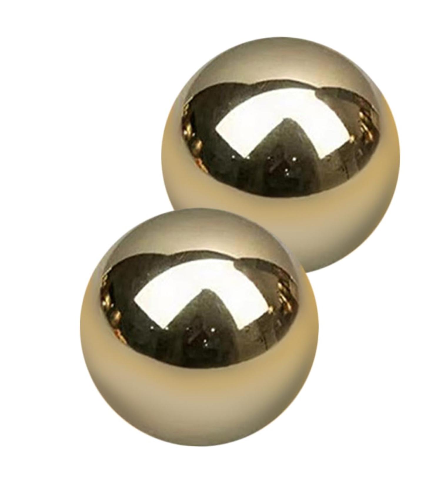 Fomiyes Brass Gymnastics Balls - Copper Massage Ball for Foot & Hand Therapy | Portable Metal Massage Balls from China - Buy Online on GoSupps.com
