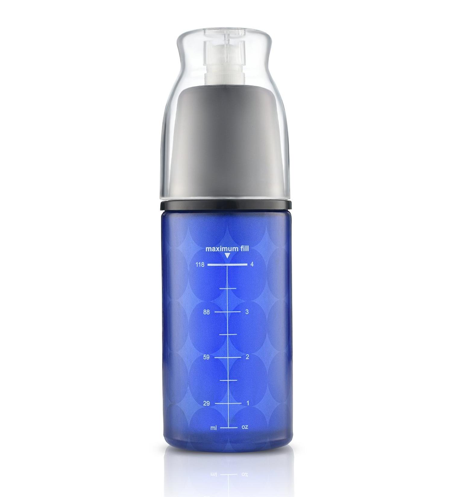 Continuous Fine Mist Spray Essential Oil Glass Bottle - Use the Mister/Sprayer to Spritz Your Hair & Body with Oils or water - Refillable/Reusable Cobalt Blue Aromatherapy Container - Buy Online on GoSupps.com