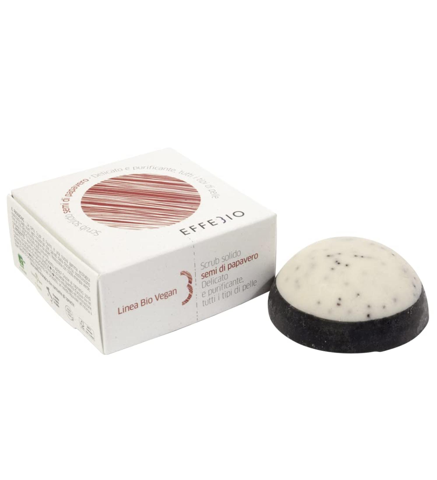 Solid Poppy Seed Scrub - Organic and Vegan - 100% Natural Made in Italy - Regenerating Care - Buy Online on GoSupps.com