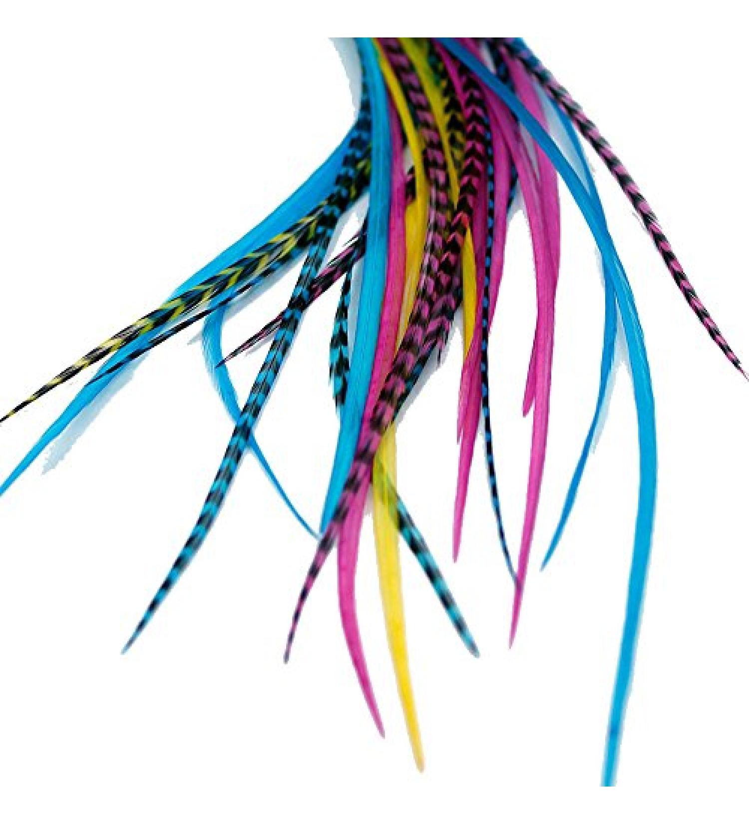 Real Feather Hair Extensions - Candy (5 Feathers) | Shop Now - Buy Online on GoSupps.com