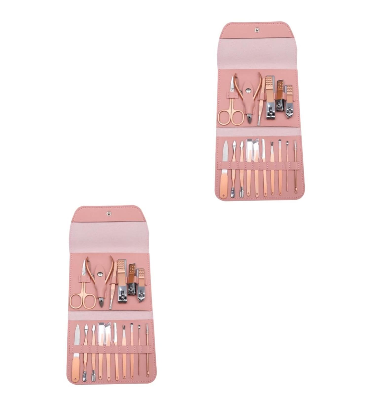 32 Pieces Nail File Manicure Tool Nail Tools Kit Cuticle Pusher Toenail Trimmer Nail Cutter Nail Clippers Pedicure Clippers Nail Set Travel - Buy Online on GoSupps.com