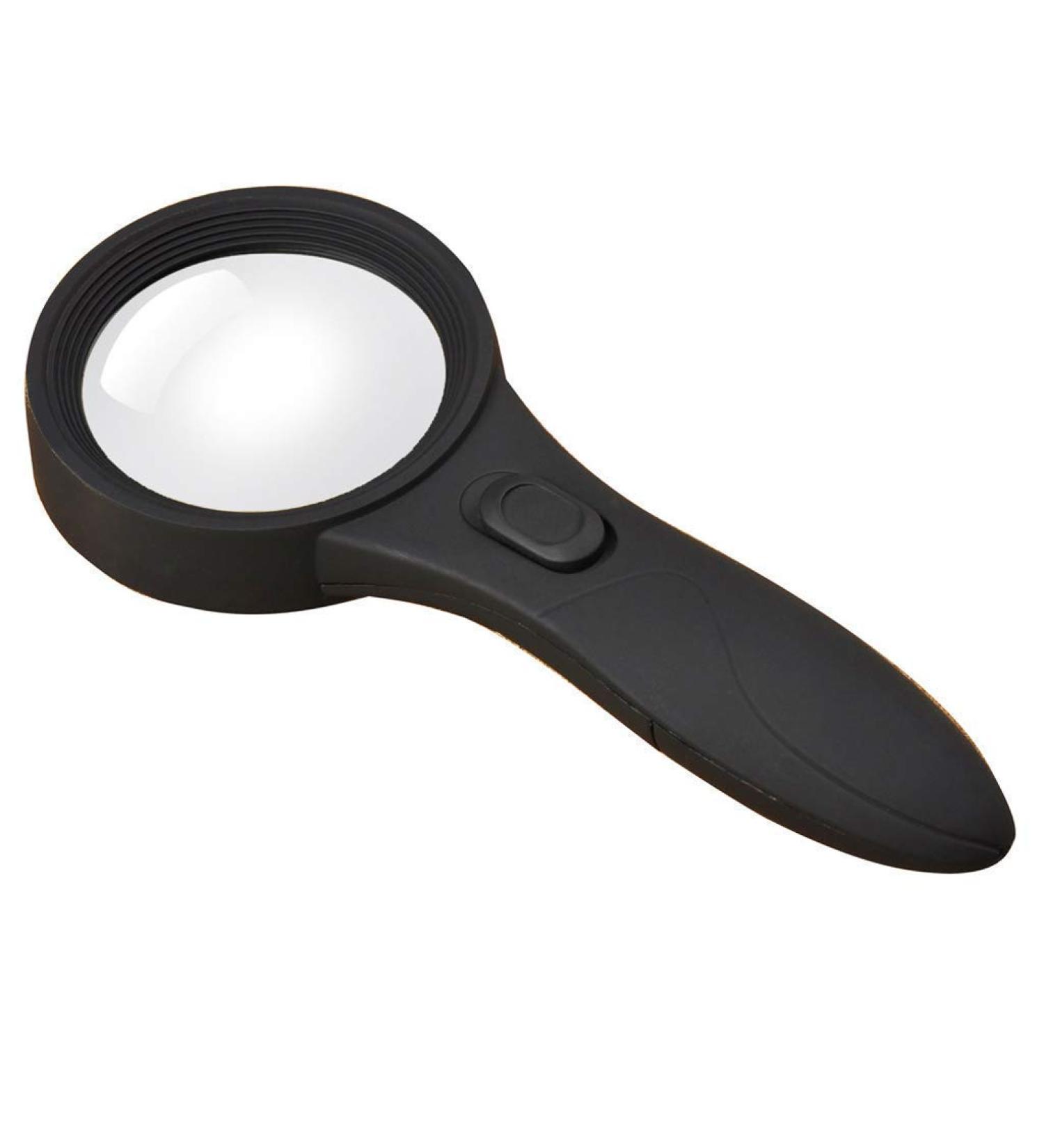 Handheld Magnifier LED Lights Counterfeit Light HD Old Student Reading Books 5X Made in China - Buy Online on GoSupps.com
