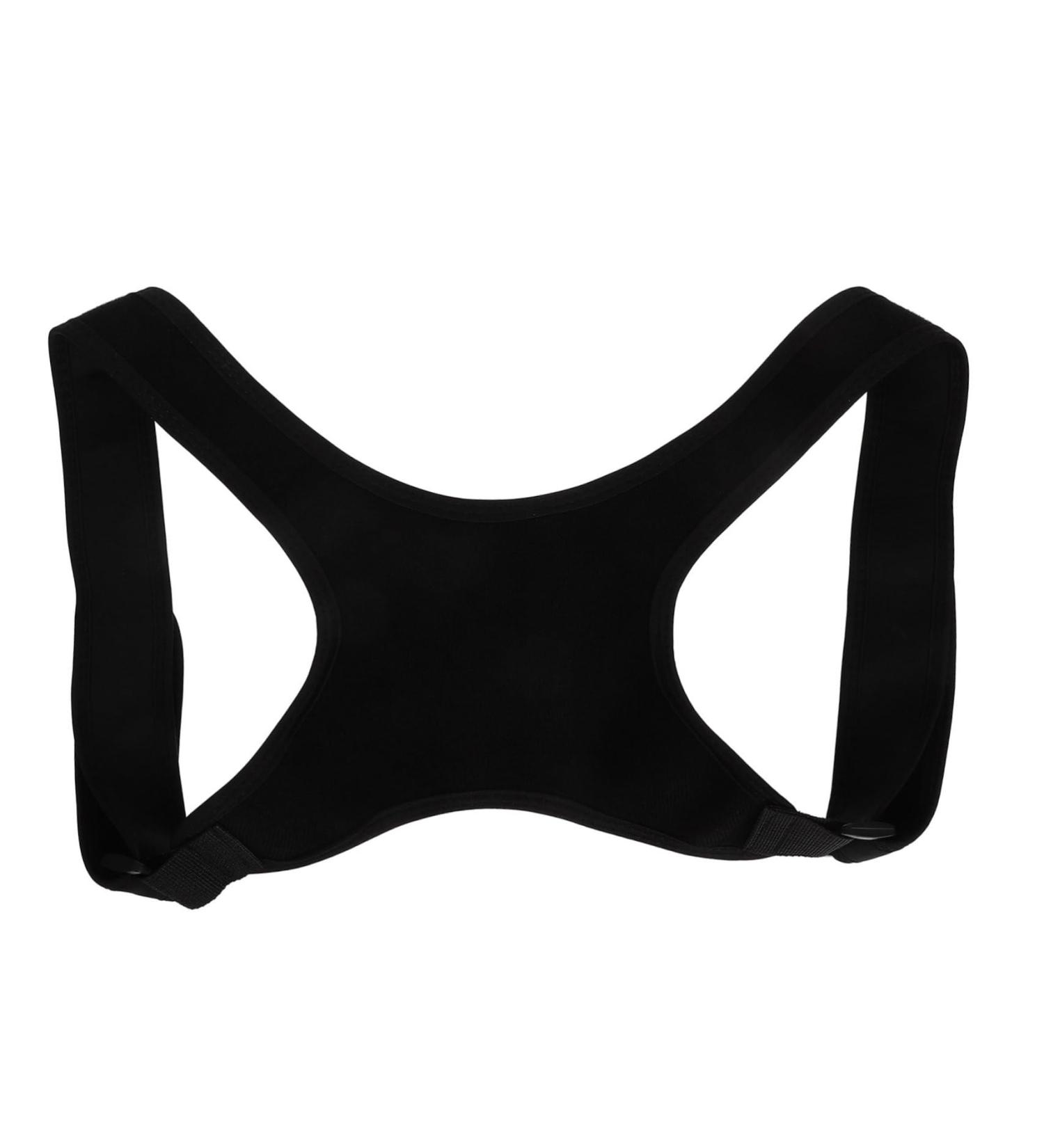 OKUMEYR Belt Holder Shoulder Rest Brace Back Support Belt Back Straightener Polyester Black - Buy Online on GoSupps.com