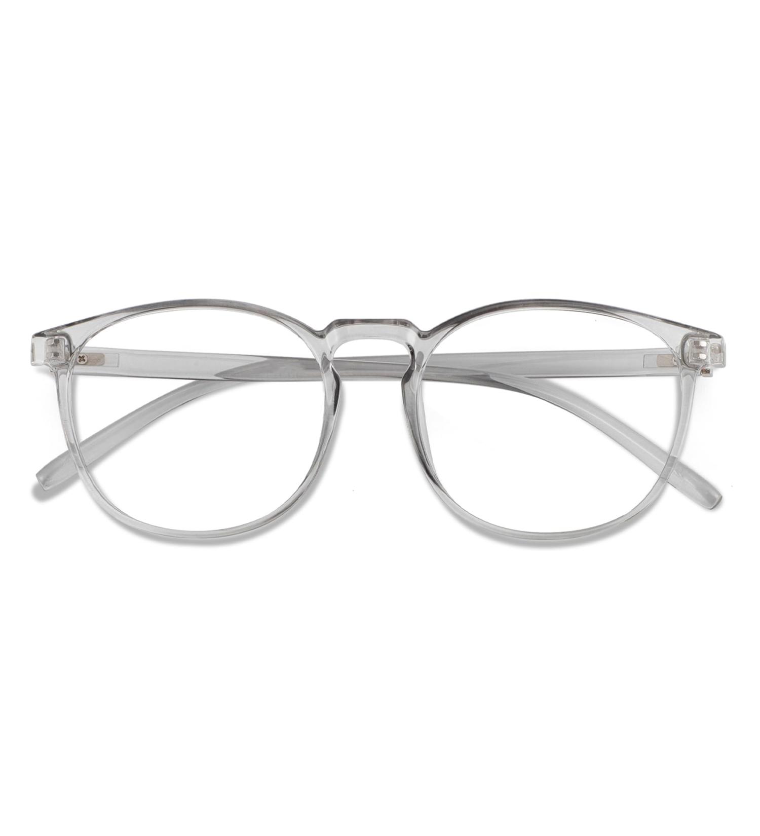 Przene Blue Light Blocking Glasses for Women & Men - Retro Round Computer Glasses in Grey - Protect Your Eyes & Reduce Fatigue - Buy Online on GoSupps.com