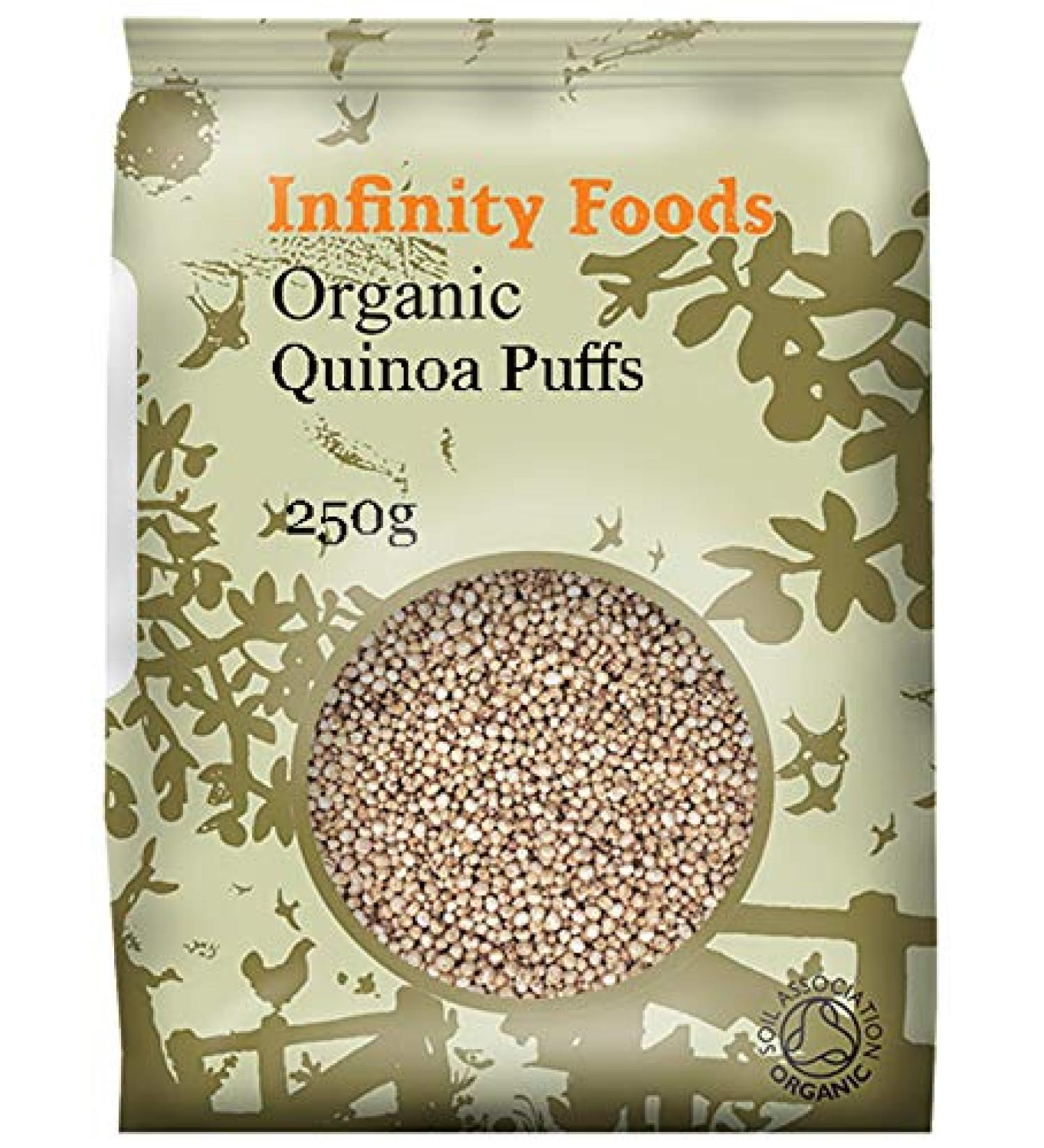 Infinity Foods Organic Quinoa Puffs - Puffed Quinoa 250g