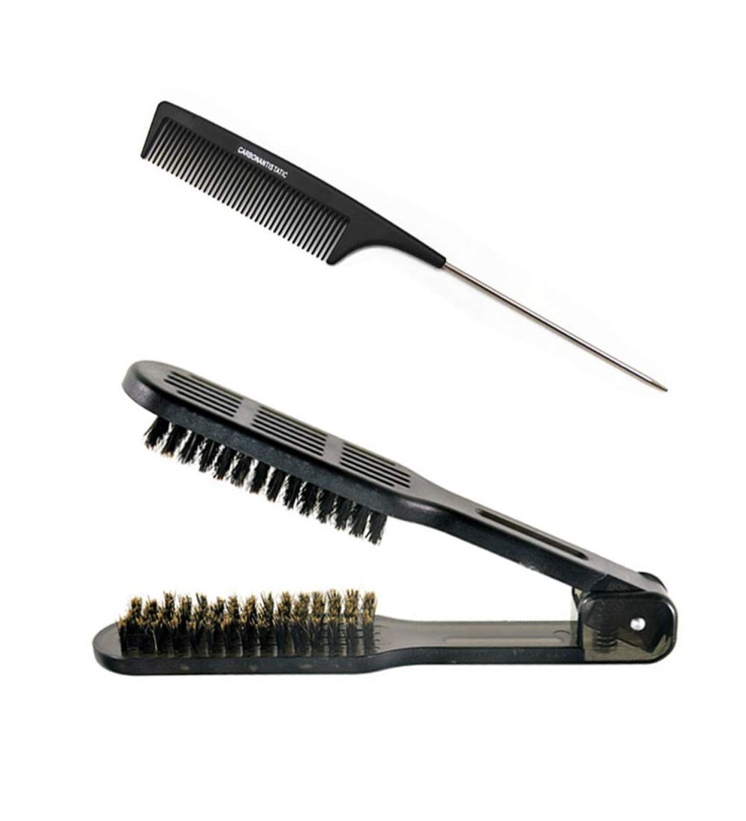 Wet hair straightening brush cheap