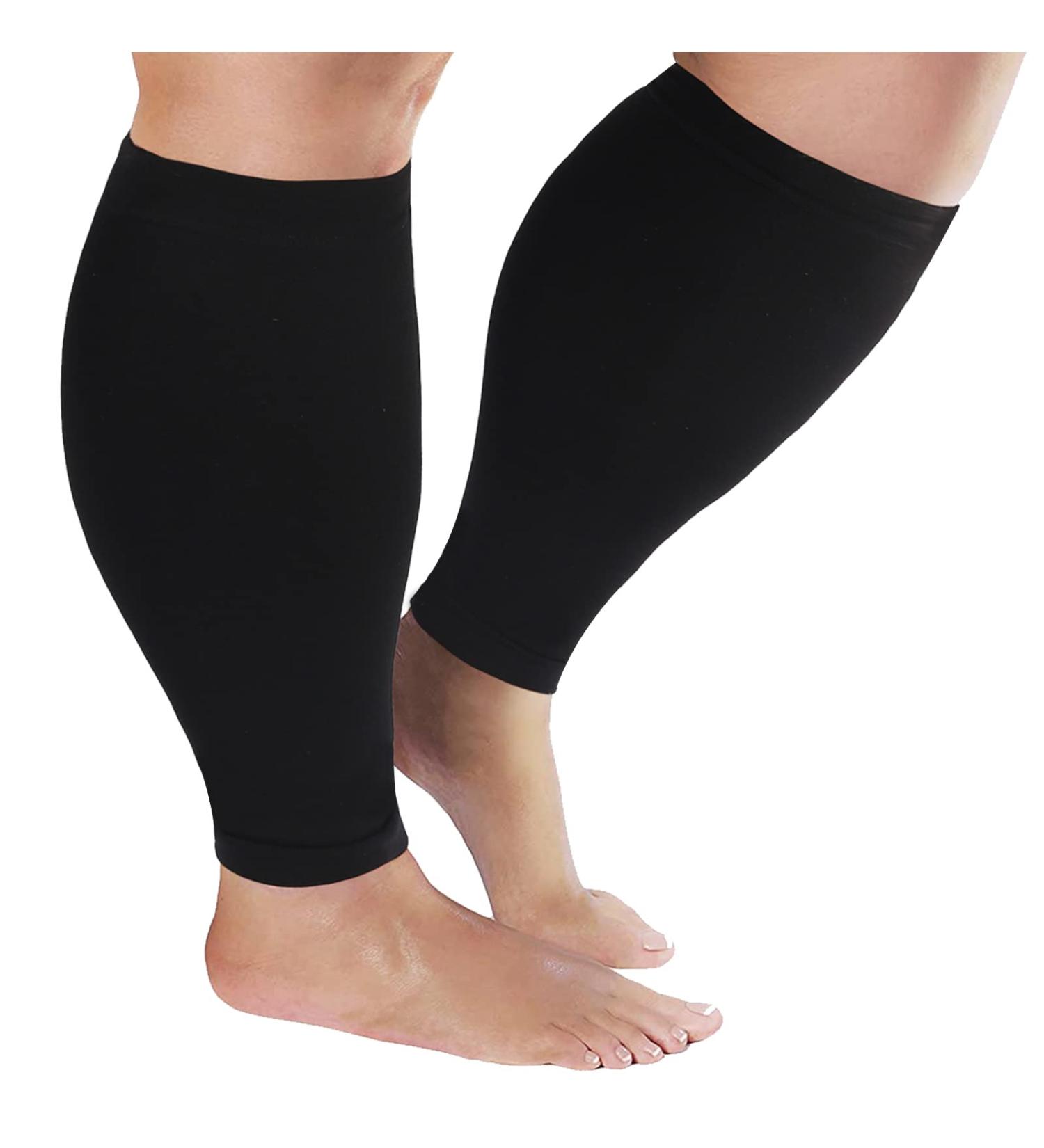 Calf Compression Sleeves for Men & Women - Ultimate Support for Shin Splints Circulation Varicose Veins & Swelling | Plus Size Available - Buy Online on GoSupps.com