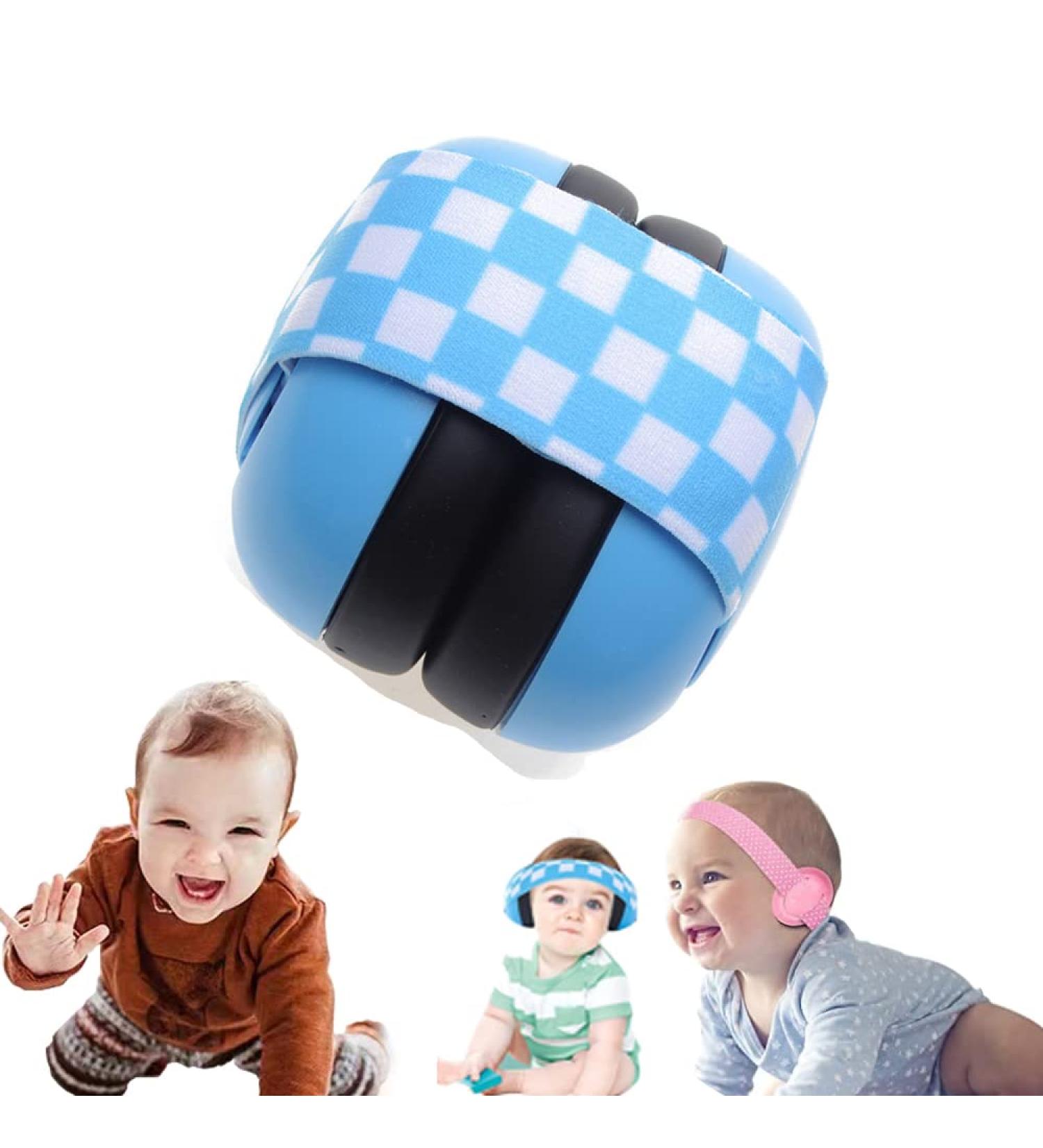 Baby Ear Defender Newborn Sound Cancelling Headphones - Blue | Adjustable Earmuffs for Babies Age 0-3 - Buy Online on GoSupps.com
