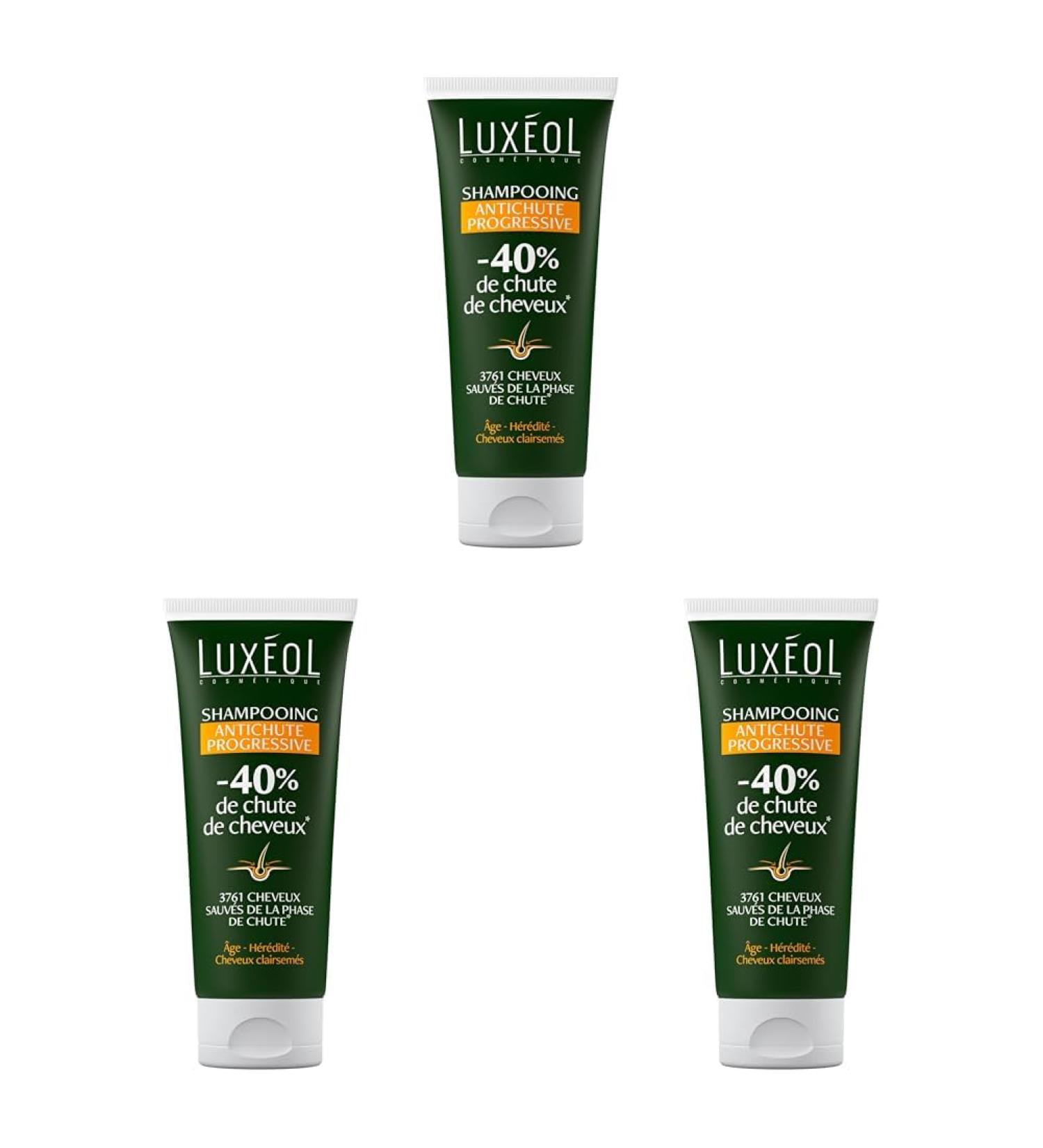 Lux ol - Shampooing Antichute Progressive - R duit Chute De Cheveux de 40%* - ge H r dit Cheveux Clairsem s - 96% Ingr dients Origine Naturelle - Volume & R sistance - Fabriqu En France - 200ml - Buy Online on GoSupps.com