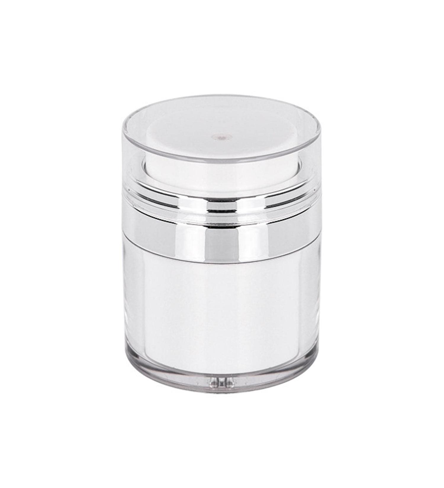 Delitless Airless Pump Dispenser 50ml - Refillable Travel Cream Bottle & Portable Ornament Container - Buy Online on GoSupps.com