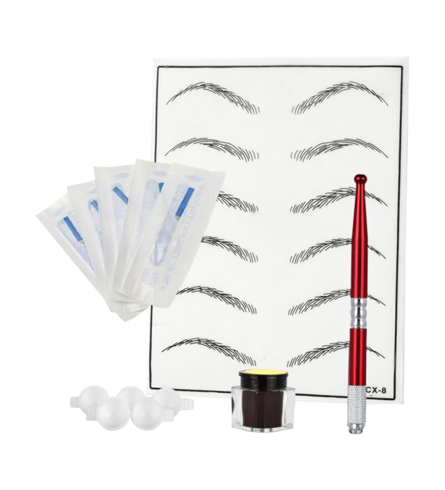 MAGICLULU Wmtz_ Microblading Red Eyebrow Permanent Practice Pigment Skin Pen Kit Tool Rings - Buy Online on GoSupps.com