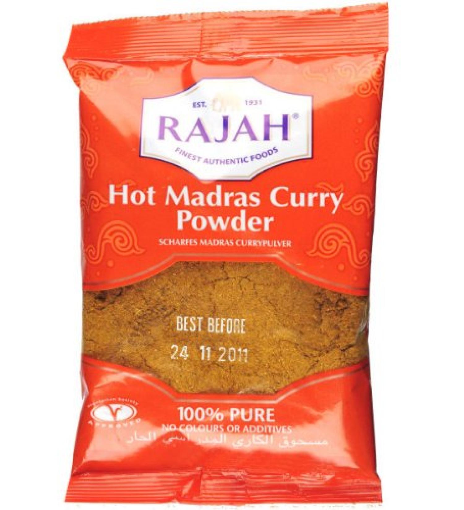 Rajah Rajah Hot Madras Curry Powder 6 x 1 kg