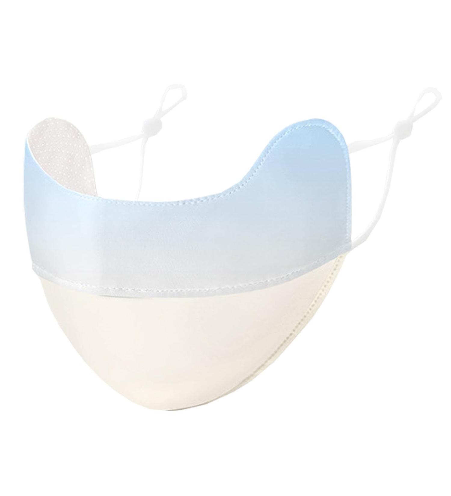 UV Protection Face Masque - Breathable Ice Silk Face Shield - Reusable Sun Shield Face for Women Sunscreen Masque for Fishing Hiking Cycling gradient blue - Buy Online on GoSupps.com