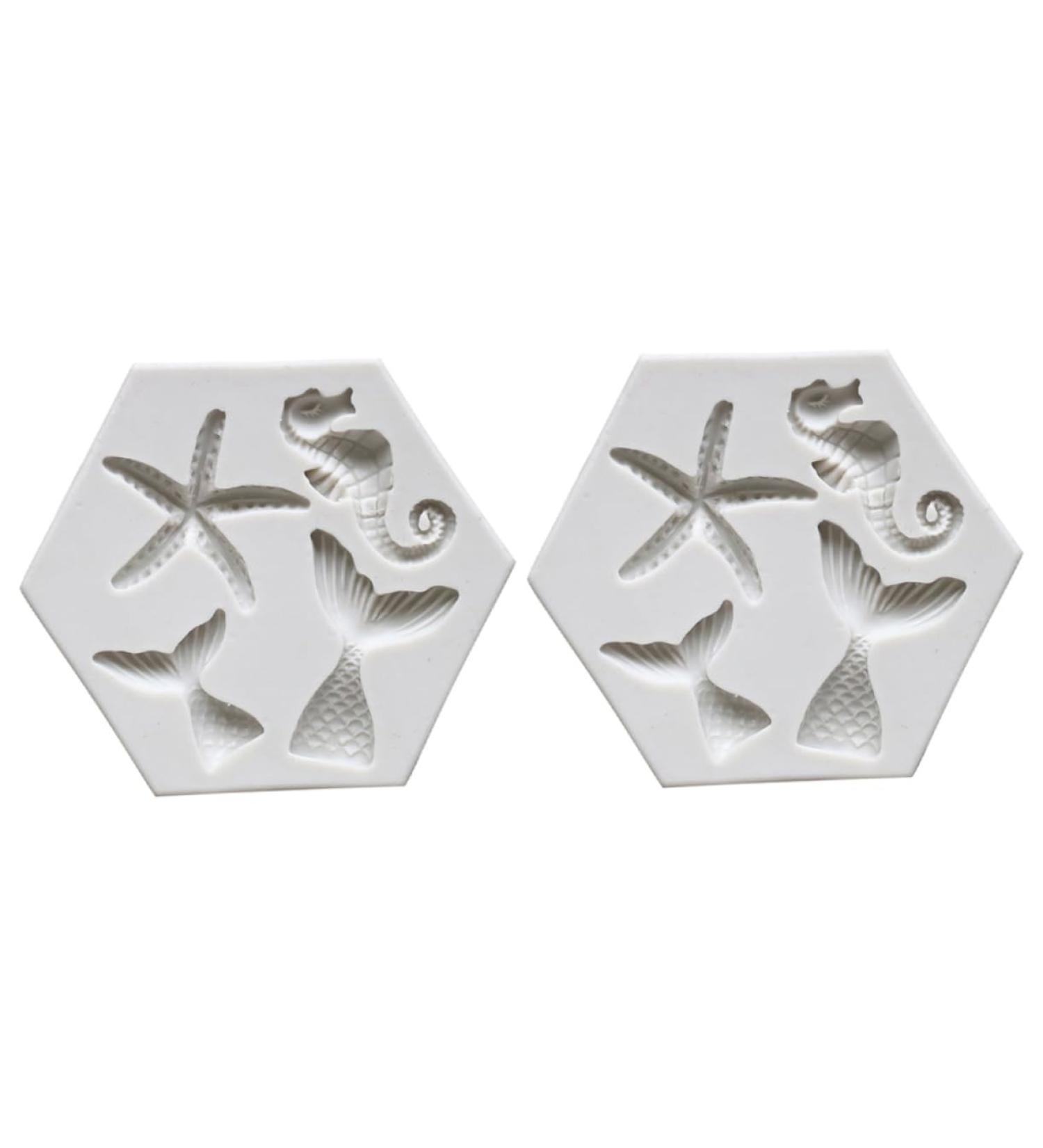 MAGICLULU DIY Baking Mold 6 Pcs Mold Silica Gel Household Polymer Clay Silicone Sweet Mould 9X7.5X0.8CMx3pcs Greyx3pcs - Buy Online on GoSupps.com