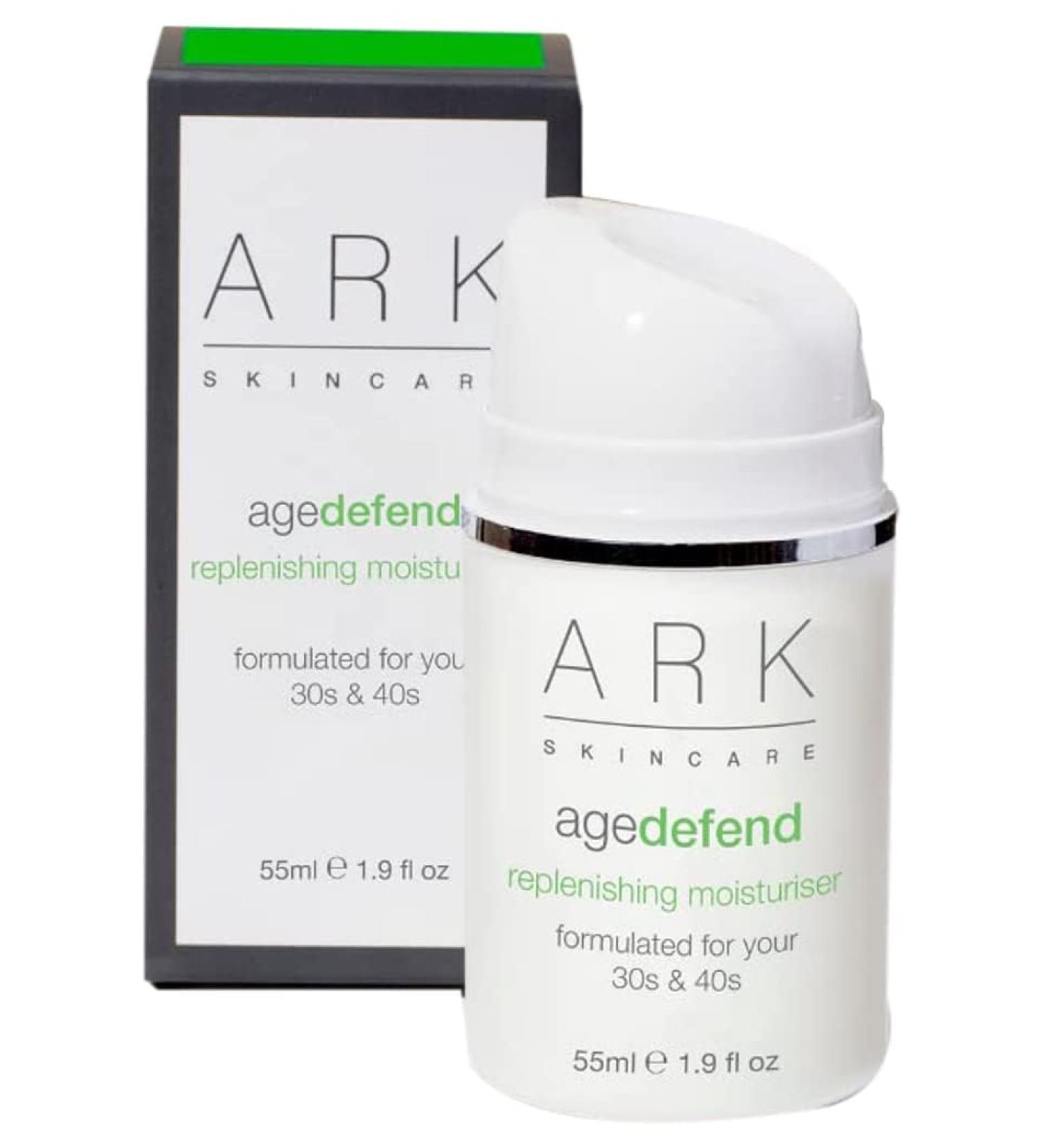 ARK Skincare Age Defend Replenishing Moisturiser for use in your 30s & 40s Suitable for Sensitive Skin with Shea Butter Kiwi & Peptides 55ml - Buy Online on GoSupps.com