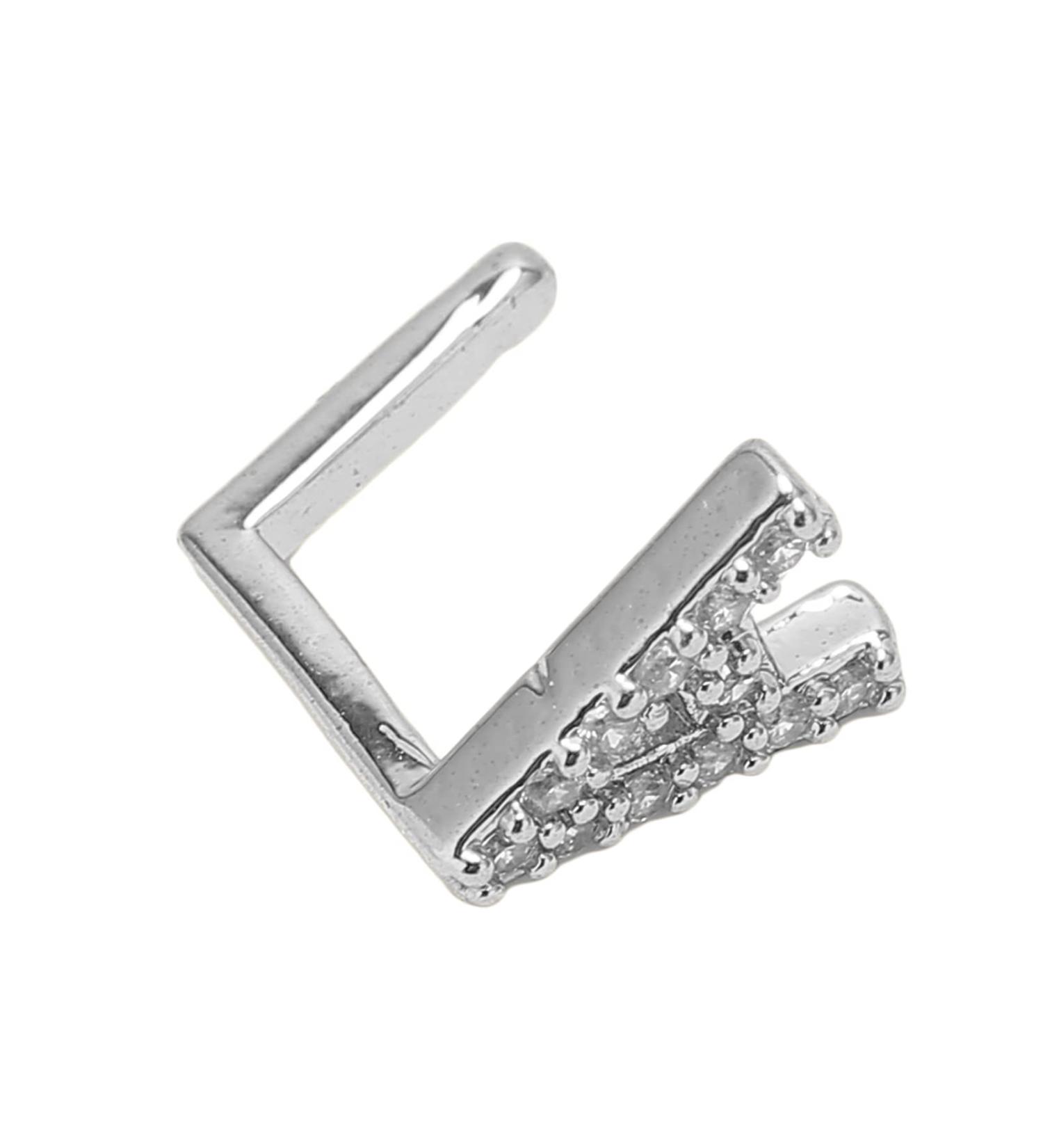 Capital Letter A Single Hip Hop False Tooth Halloween Festival Hip Hop Tooth Decoration Accessory (Silver Color) - Buy Online on GoSupps.com