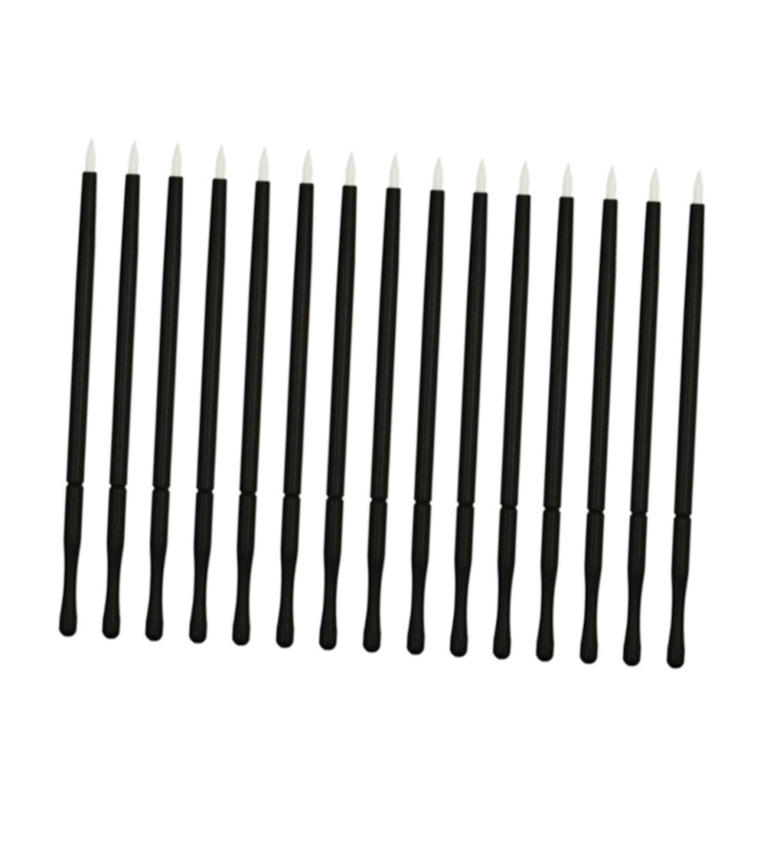 HAPINARY 50pcs Eye Makeup Tools Eyeliner Brush Thin Angled Makeup Eye Wands Disposable Applicator White 10*0.5cm White - Buy Online on GoSupps.com
