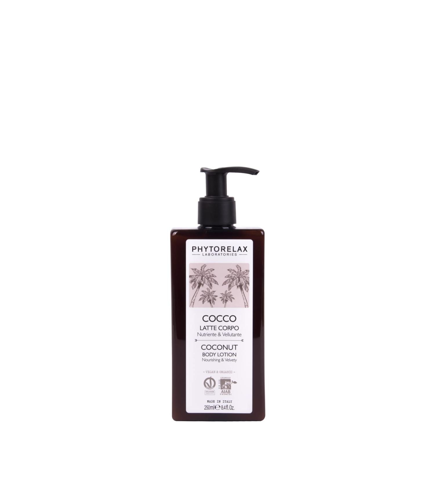 Phytorelax Cocco Vegan & Organic Latte Body 250ml - Nourishing Moisturizer for All Skin Types | International Shipping Available - Buy Online on GoSupps.com