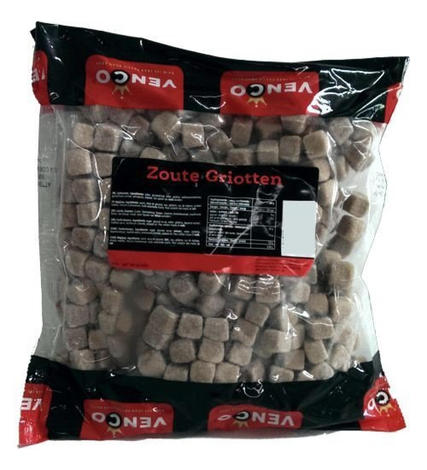 Licorice in 1 Kilo/ 2.2lb Bag - Venco Griotten (Soft Sugar Coated Square Shaped Anise Flavored Licorice) by Venco
