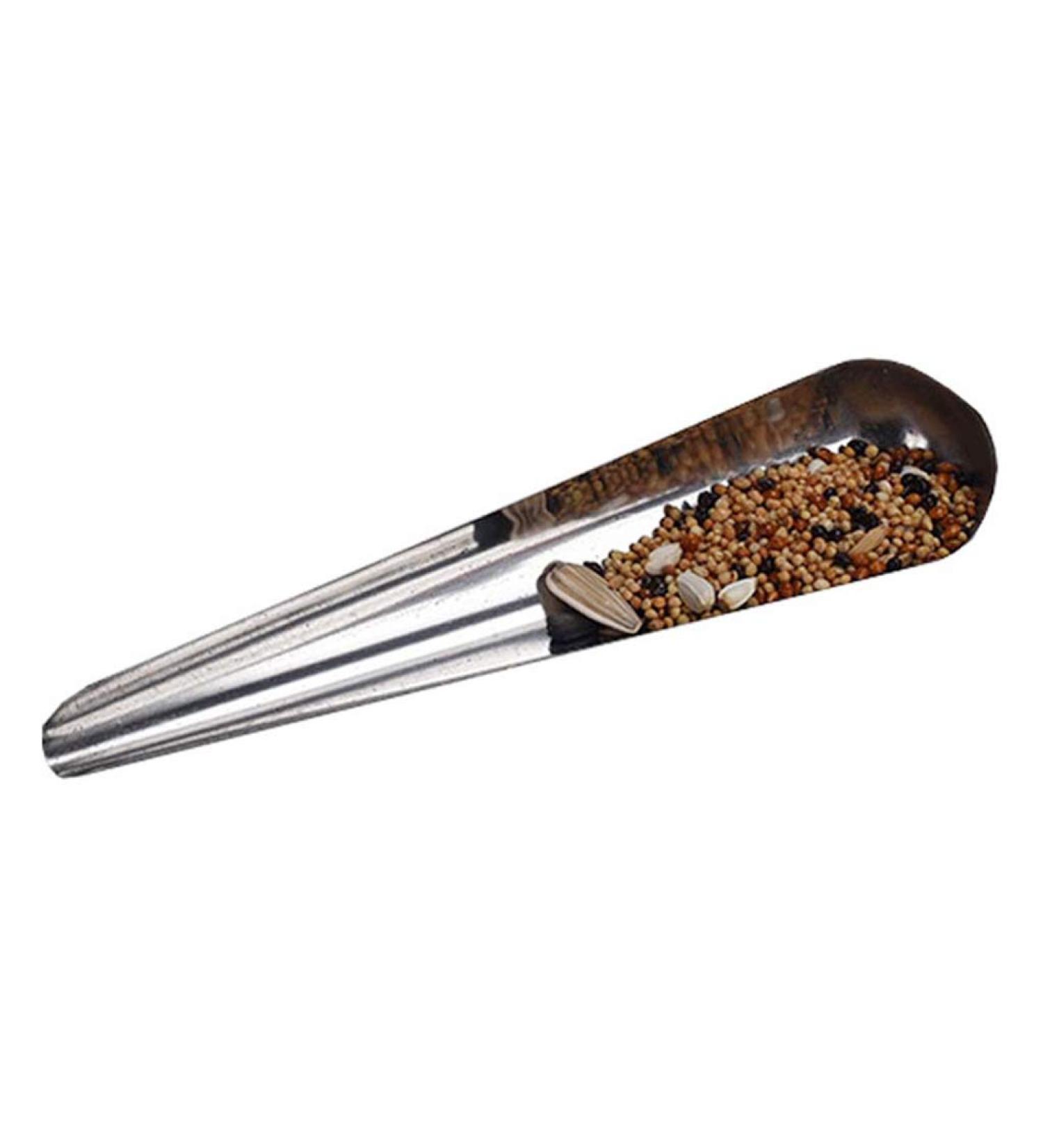 S-TROUBLE Bird Pointed Seed Dispenser | Stainless Steel Parrot Feeder for Easy Feeding | International Shipping Available - Buy Online on GoSupps.com
