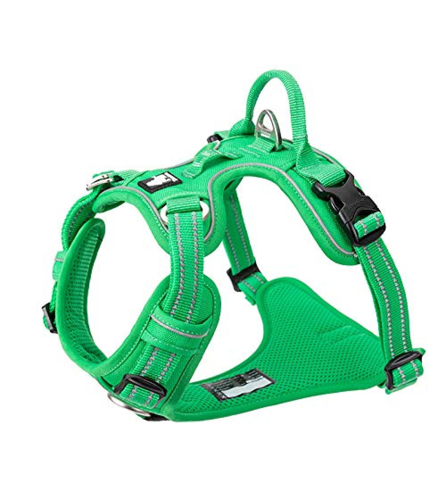 Truelove No Pull Dog Harness - Reflective Adjustable Soft Padded Vest with Handle | TLH56512 XL Grass Green - Ideal for International Shipping - Buy Online on GoSupps.com