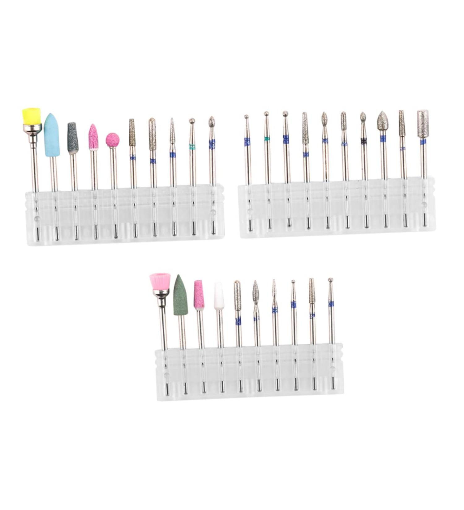 Ipetboom 3 Sets Nail Polisher Gel Manicure Kit Manicure Head Accessory Power Tool Nail Bit Electric Nail File Manicure Polishing Accessory Major Edge Alloy Tungsten Steel - Buy Online on GoSupps.com