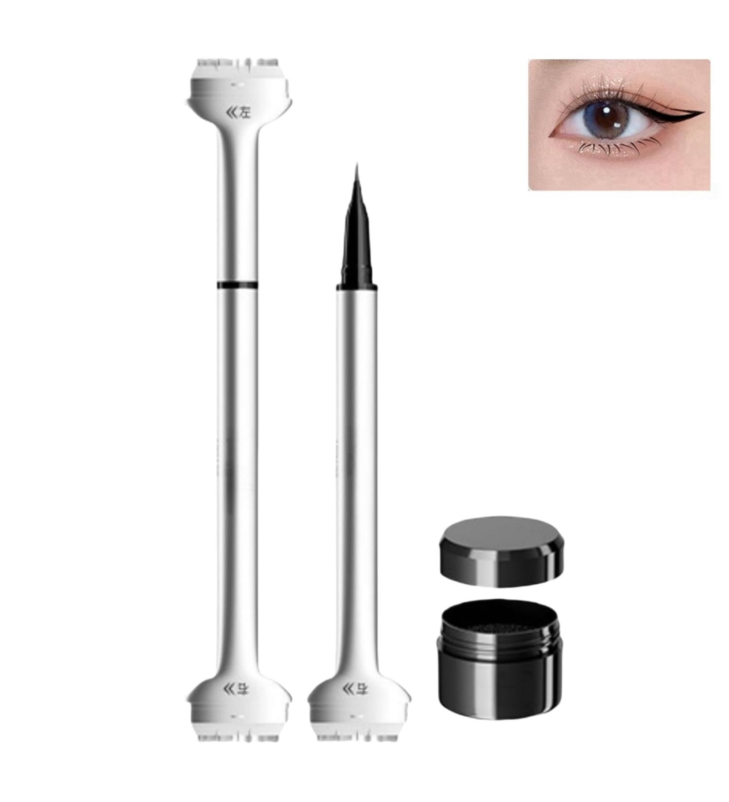Lower Lash Stamp Bottom Lashes Stamp with Ink & Eyeliner Reusable Lower Eyelash Stamp Eyelash Stamp Double-ended Bottom EyeLashes Stencil Stamps Eyeliner Stamp Wingliner Stamp and Drag Eyeliner Black - Buy Online on GoSupps.com