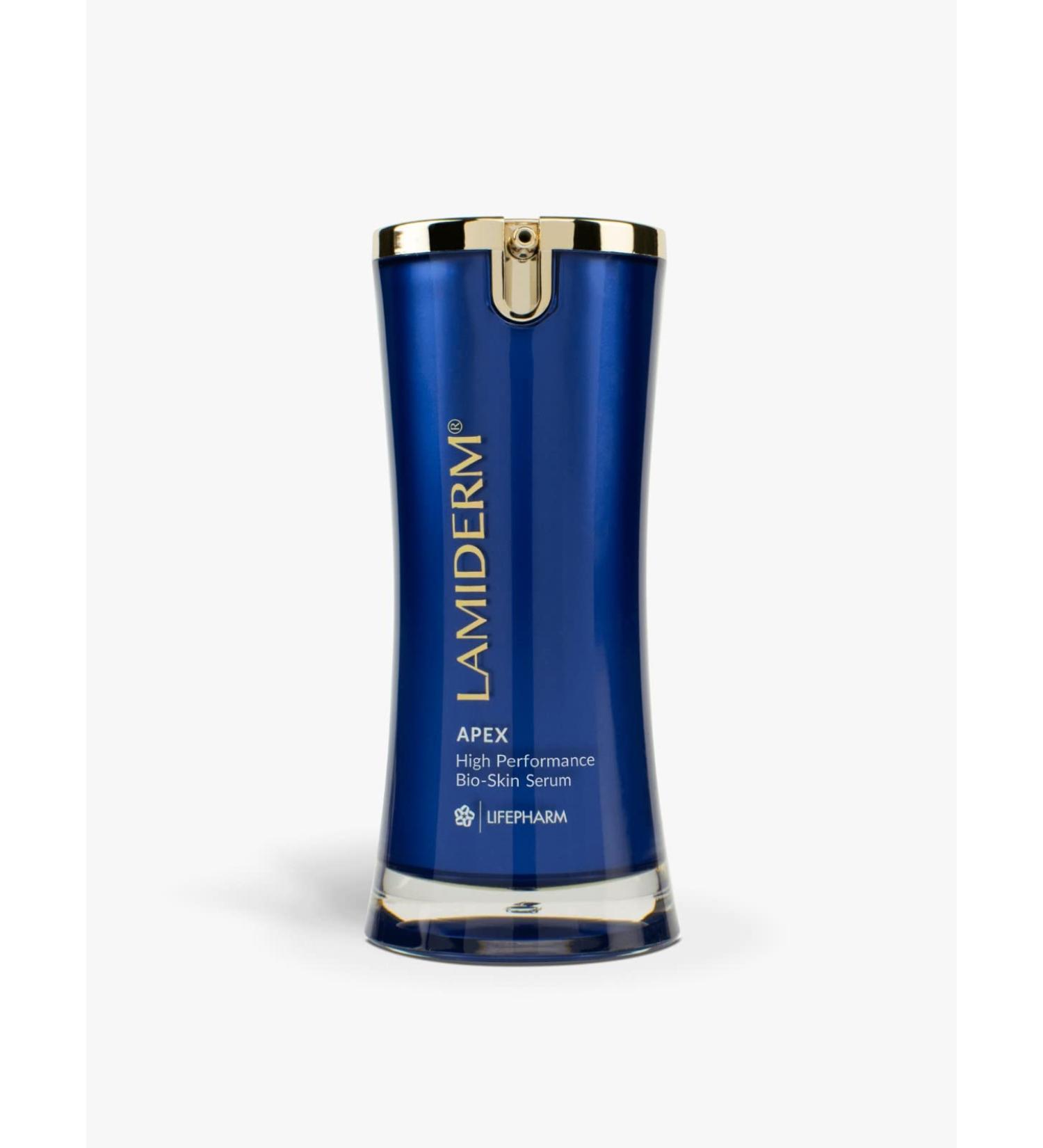 LAMIDERM APEX - Anti Aging Growth Factor Face Serum for Wrinkle-Free Skin - Increased Skin Cell Rejuvenation Collagen Elastin & Fibronectin Production (50ML)