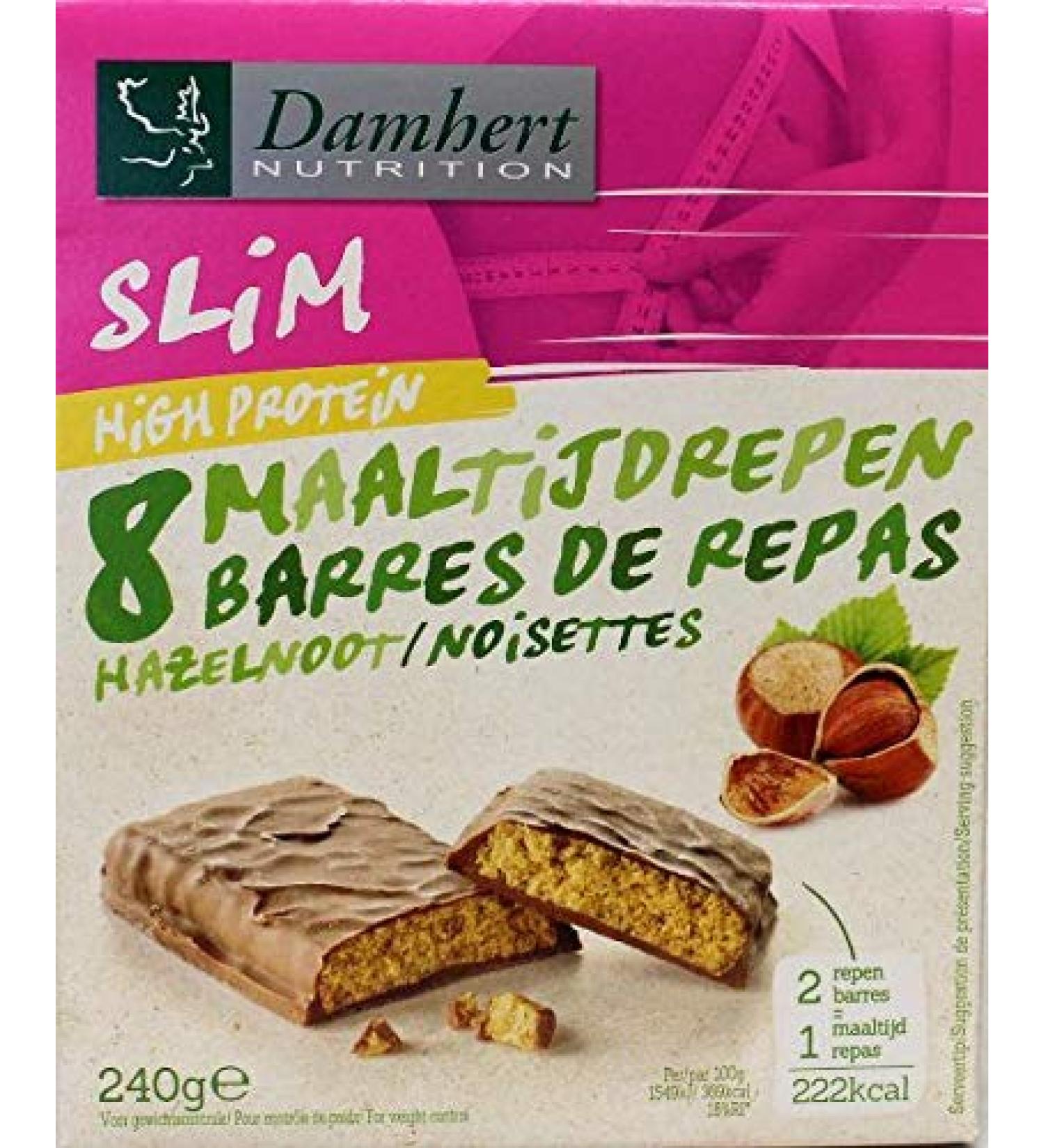 Damhert Damhert Chocolate Hazelnut Protein Bar 240g 1 Bar