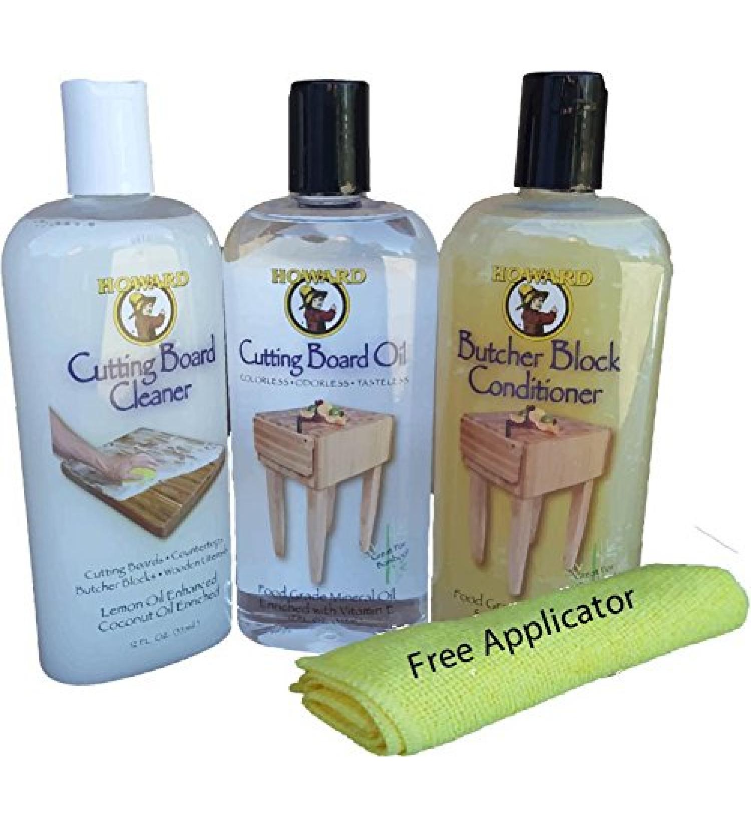 12 oz Howard Butcher Block Oil & Conditioner: Food Grade Mineral Oil for Cutting Boards - Food Safe Wood Sealer - Buy Online on GoSupps.com