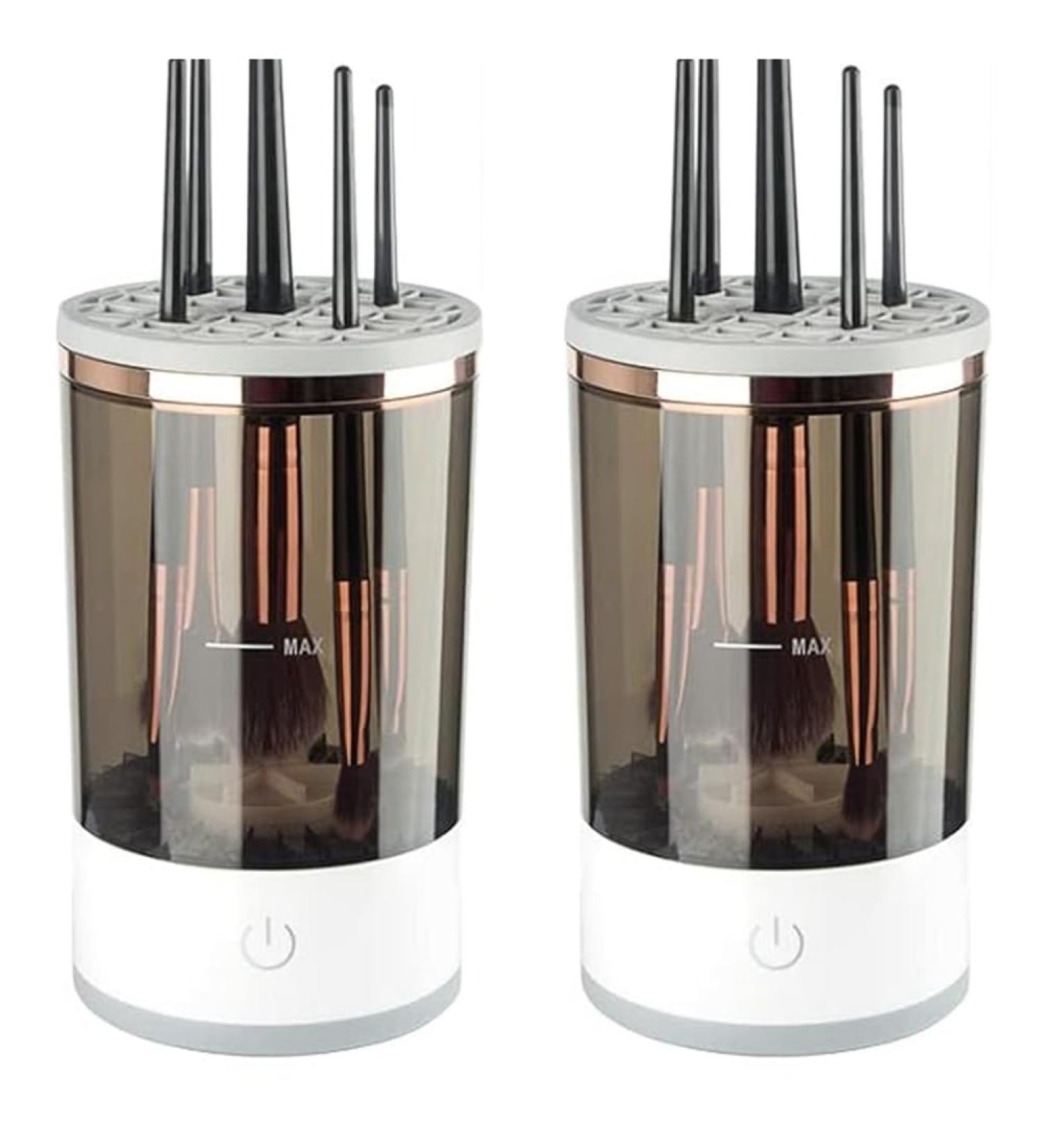 carrub 2Piece Electric Makeup Brush Cleaner Automatic Cosmetic Brush for All Size Beauty Makeup Brushes Set - Buy Online on GoSupps.com