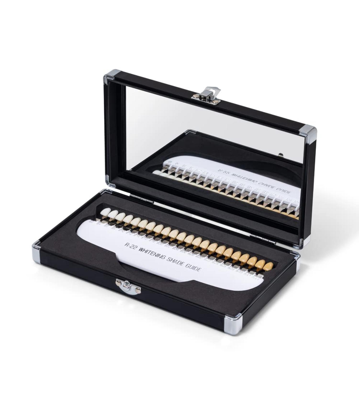 Professional 3D R-22 Teeth Whitening Shade Guide - 22 Color Tooth Bleaching Chart for Optimal Whitening Results | International Shipping - Buy Online on GoSupps.com
