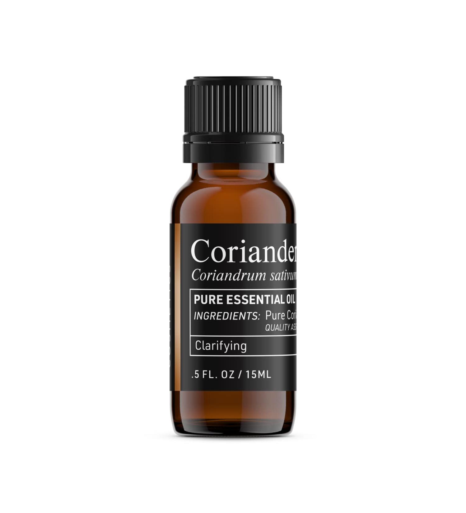 100% Pure Coriander Seed Essential Oil - Batch Tested & Third Party Verified - Premium Quality You can Trust (0.5 Fl Oz)