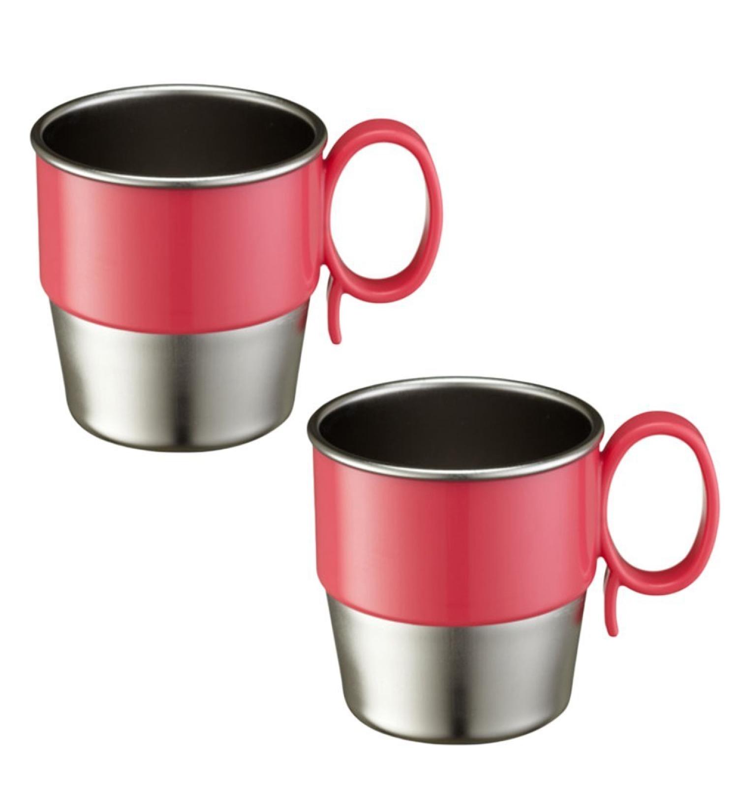 Innobaby Din Din SMART Stainless Steel Cup 9oz - Pink (2 Pack) - Buy Online on GoSupps.com
