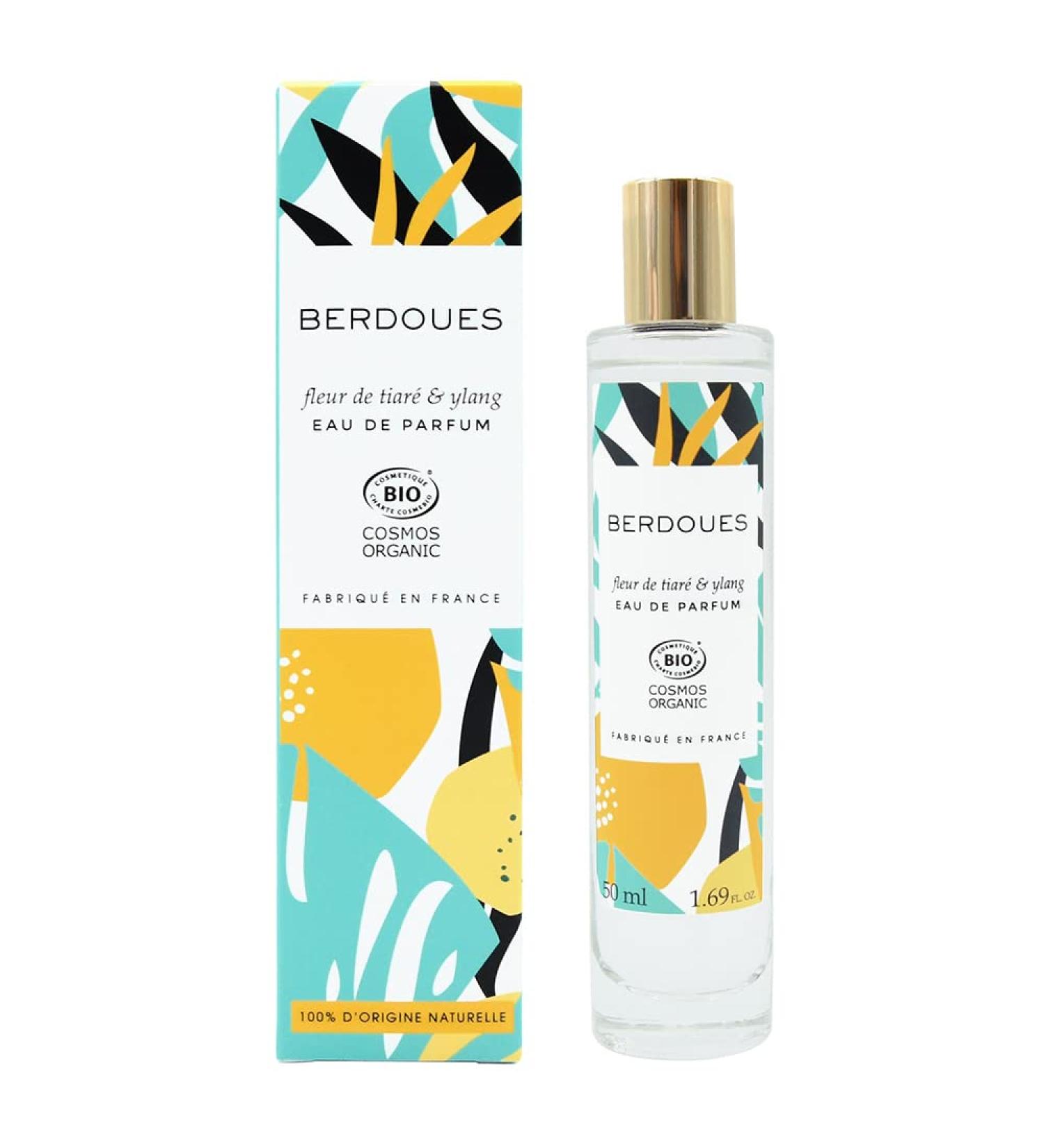 Fleur de Organic Eau Toilette | & Floral Scent Made in France Spray Fragrance for Women 100% Natural Origin Vegan and with Formula| Luxury Perfume Premium Quality Ingredients 1.7 fl.oz. Fleur de Tiare & Ylang 1.7 Fl Oz (Pack of 1) - Buy Online on GoSupps.com
