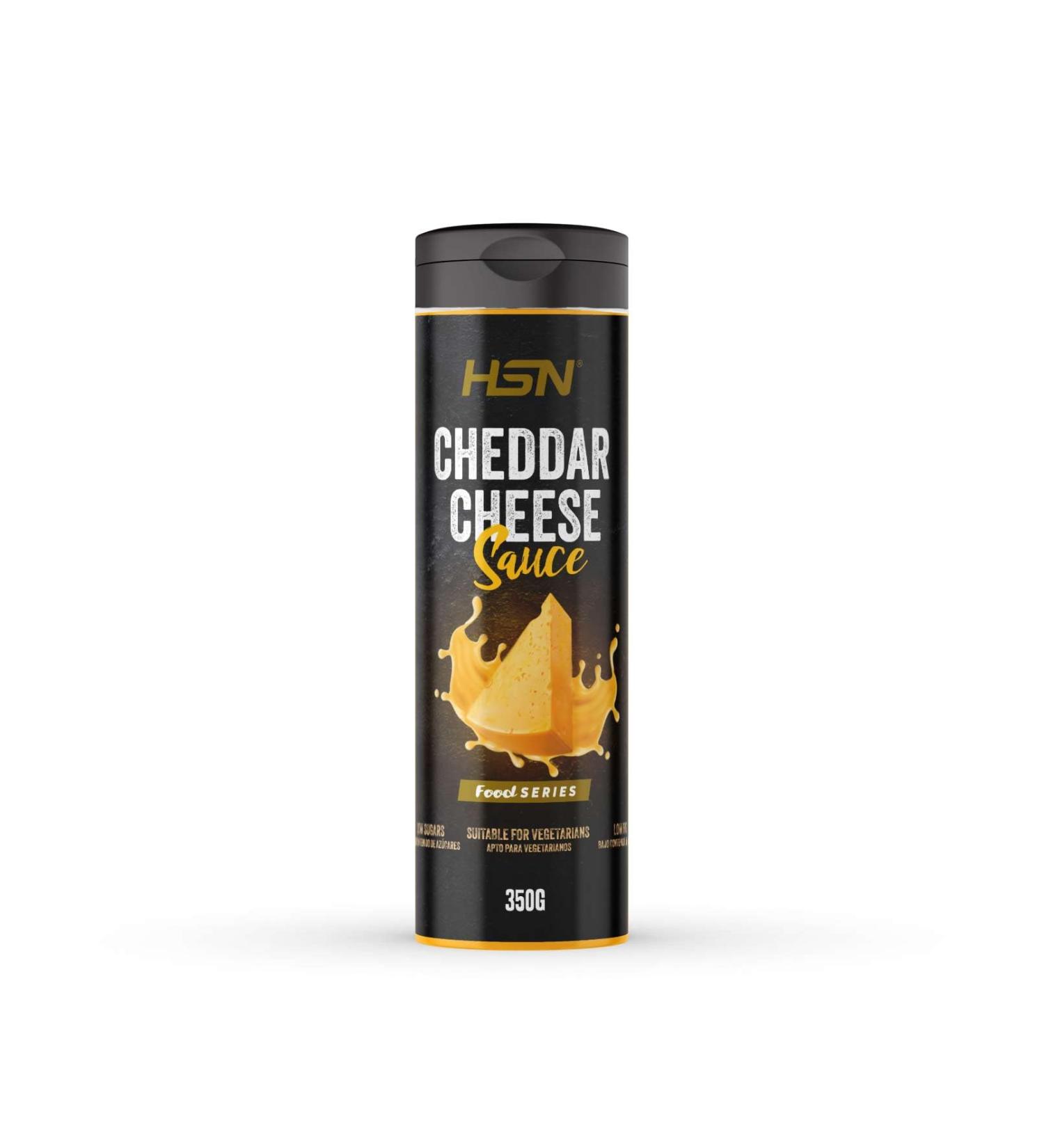 Cheddar Sauce - 0% Fat 100% Flavor - HSN | 350g 35 servings | with real cheese! | Anti-spill cap