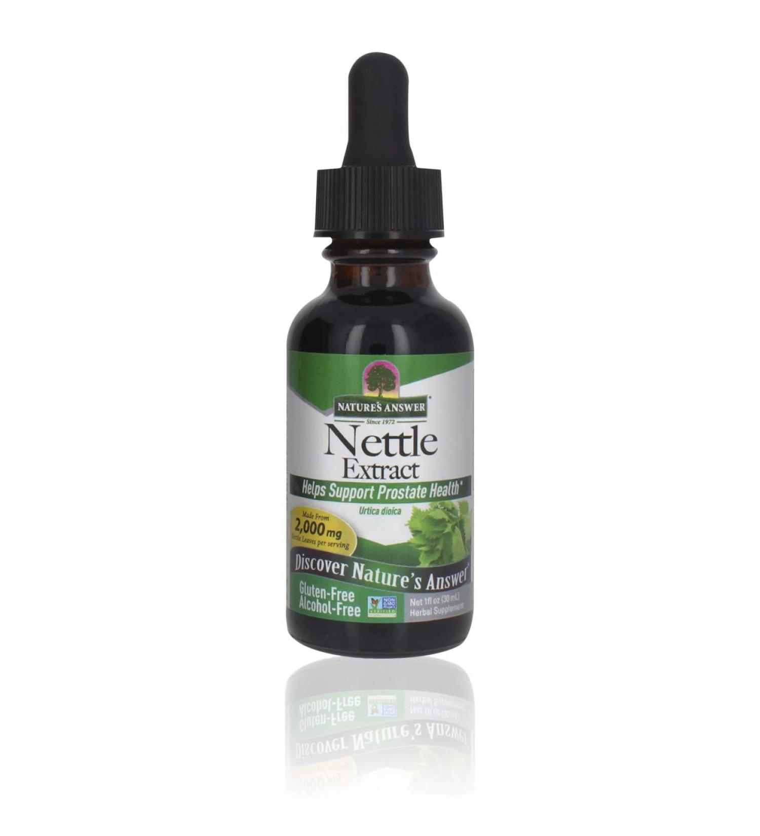 Nature's Answer Nettle Extract - Alcohol-Free Herbal Supplement 1oz - Buy Online on GoSupps.com