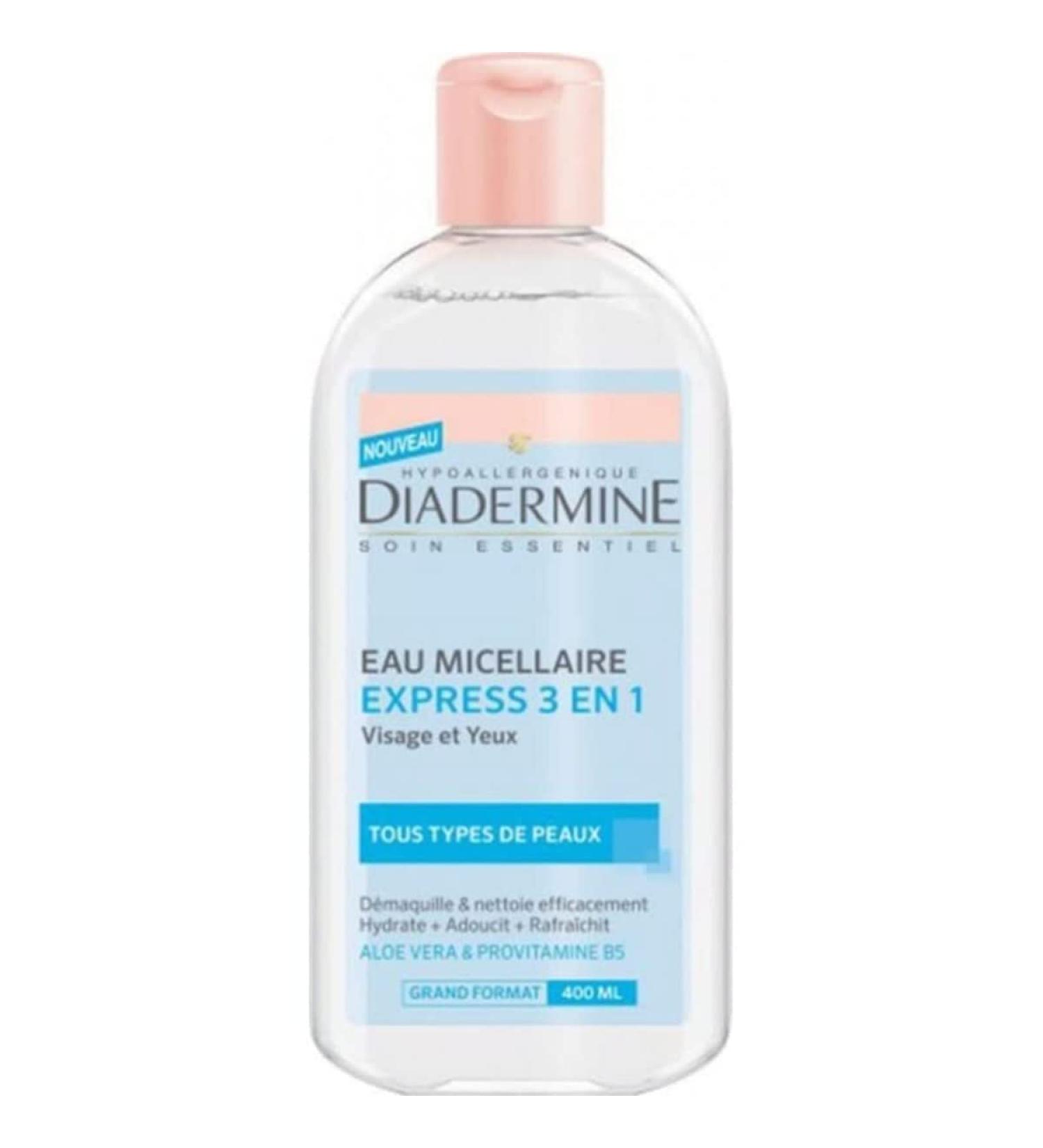 Diadermine Express Micellar Water 3 in 1 Face & Eyes - 400ml bottle