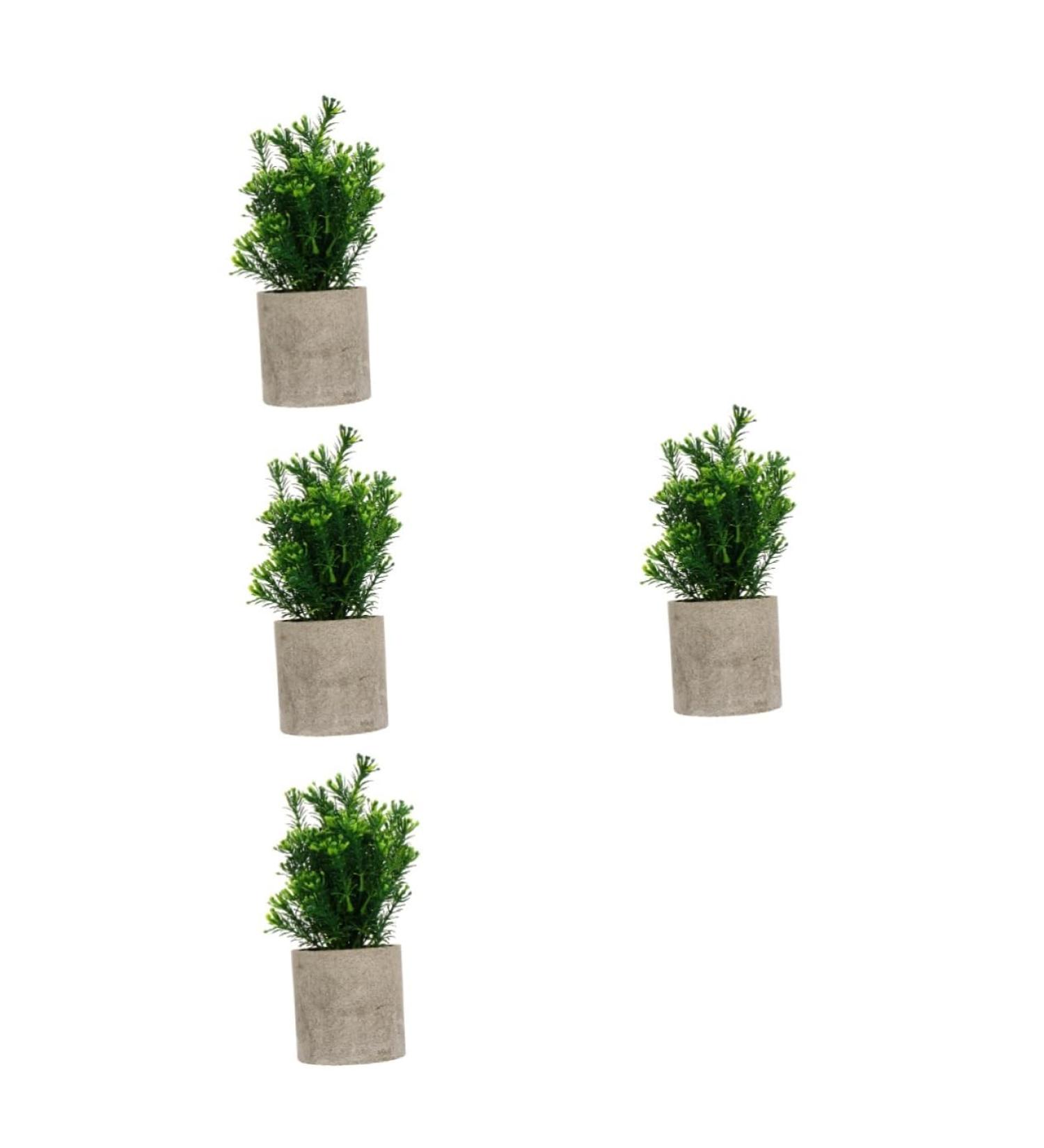 Ciieeo 4 Pcs Simulated Potted Plant Plastic Plant Pots Fake Eucalyptus Plant Tiny Fake Plants Fake Green Plant Simulation Plant Fake Plant Decor Pulp Potted Plants Rosemary Green Plants As Shownx4pcs 21.5x8cmx4pcs - Buy Online on GoSupps.com