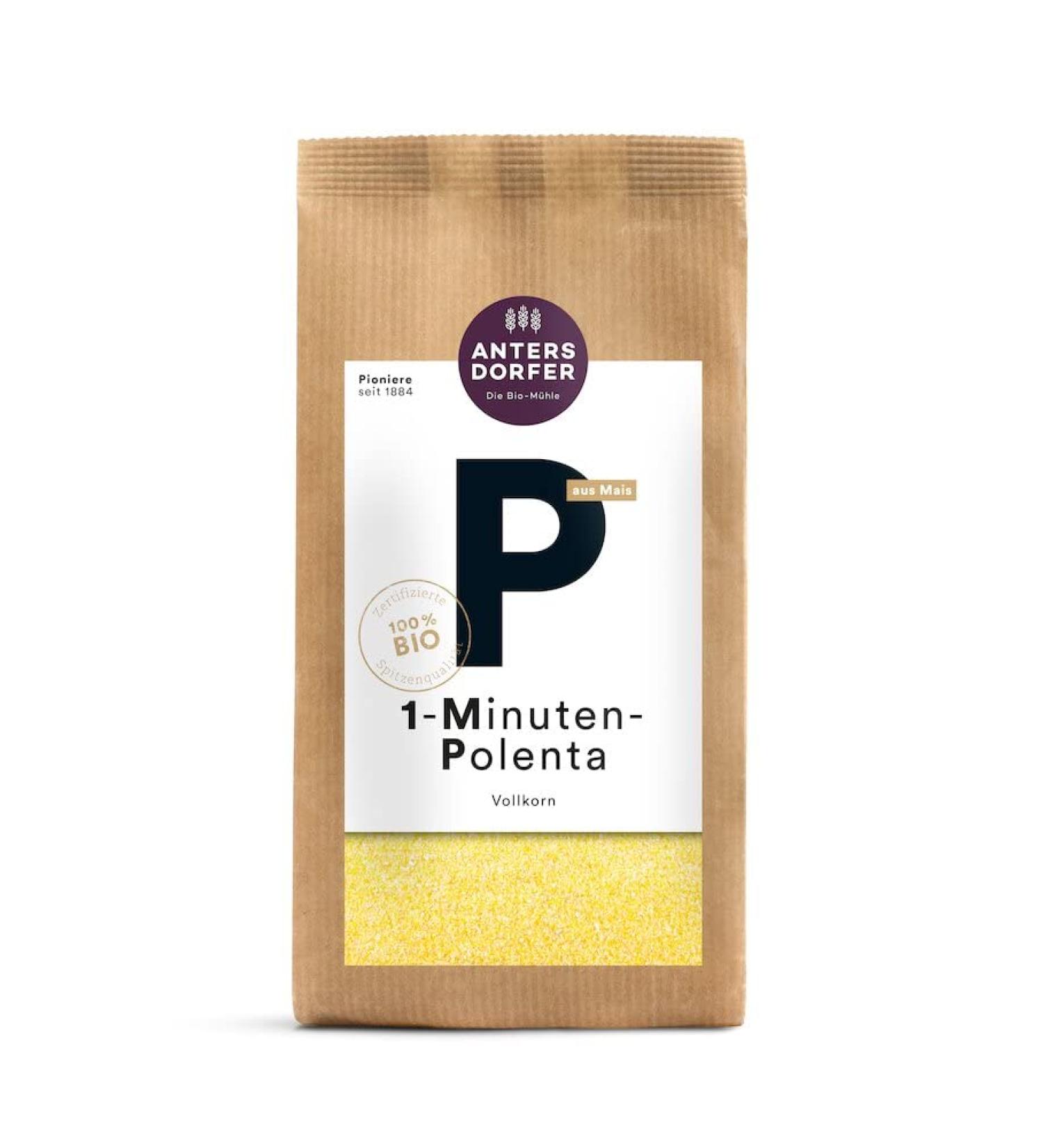Antersdorfer - The Organic Mill Organic 1-Minute Polenta Whole Grain (2 x 500 gr)