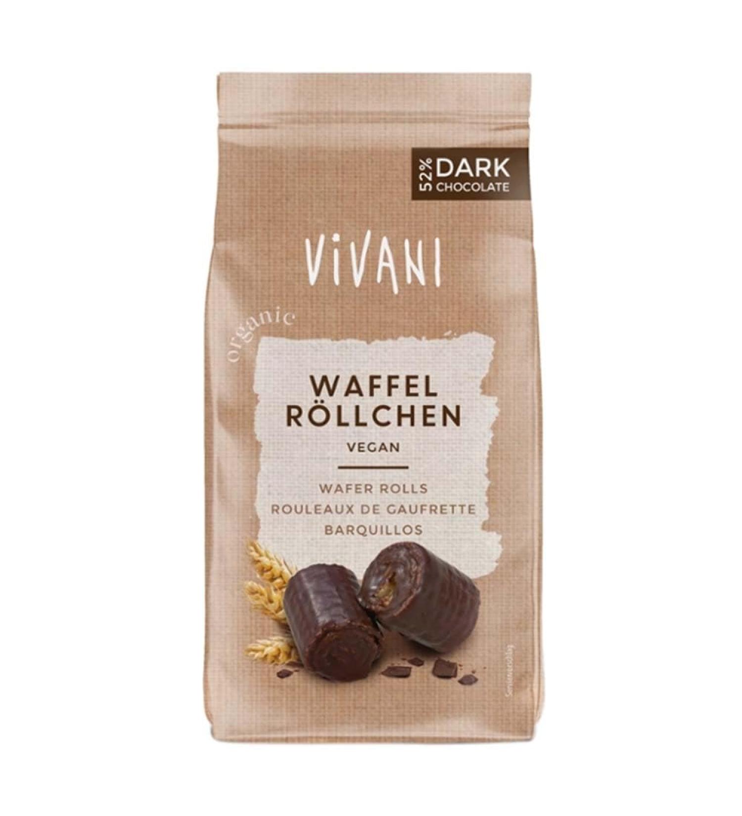 Vivani Pack of 4 wafer rolls - 125 g