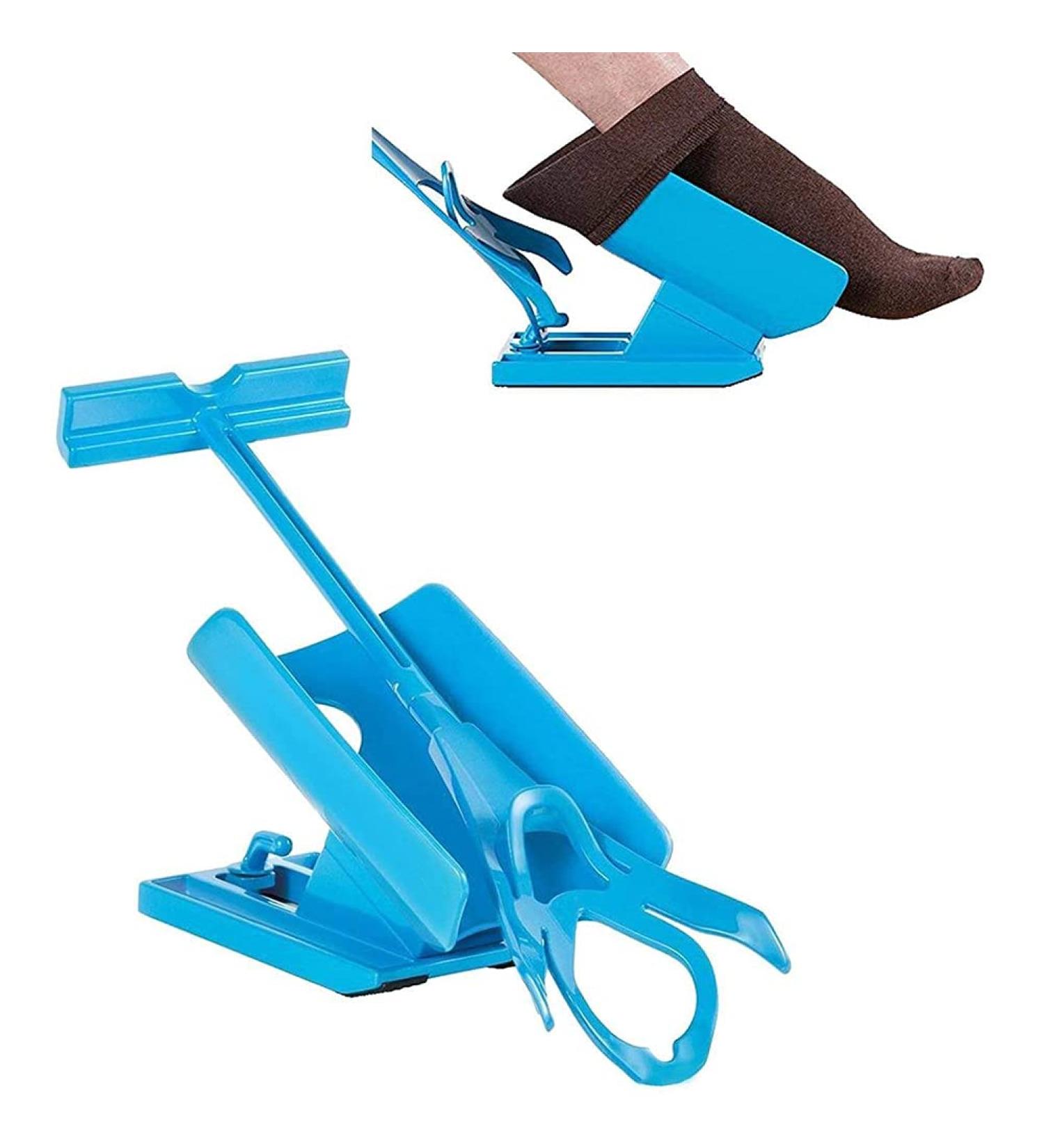 Sockenhilfe Pull Aid - Easy Sock Dressing for Seniors Disabled & Pregnant | Deluxe Compression Sock Helper Tool - Buy Online on GoSupps.com