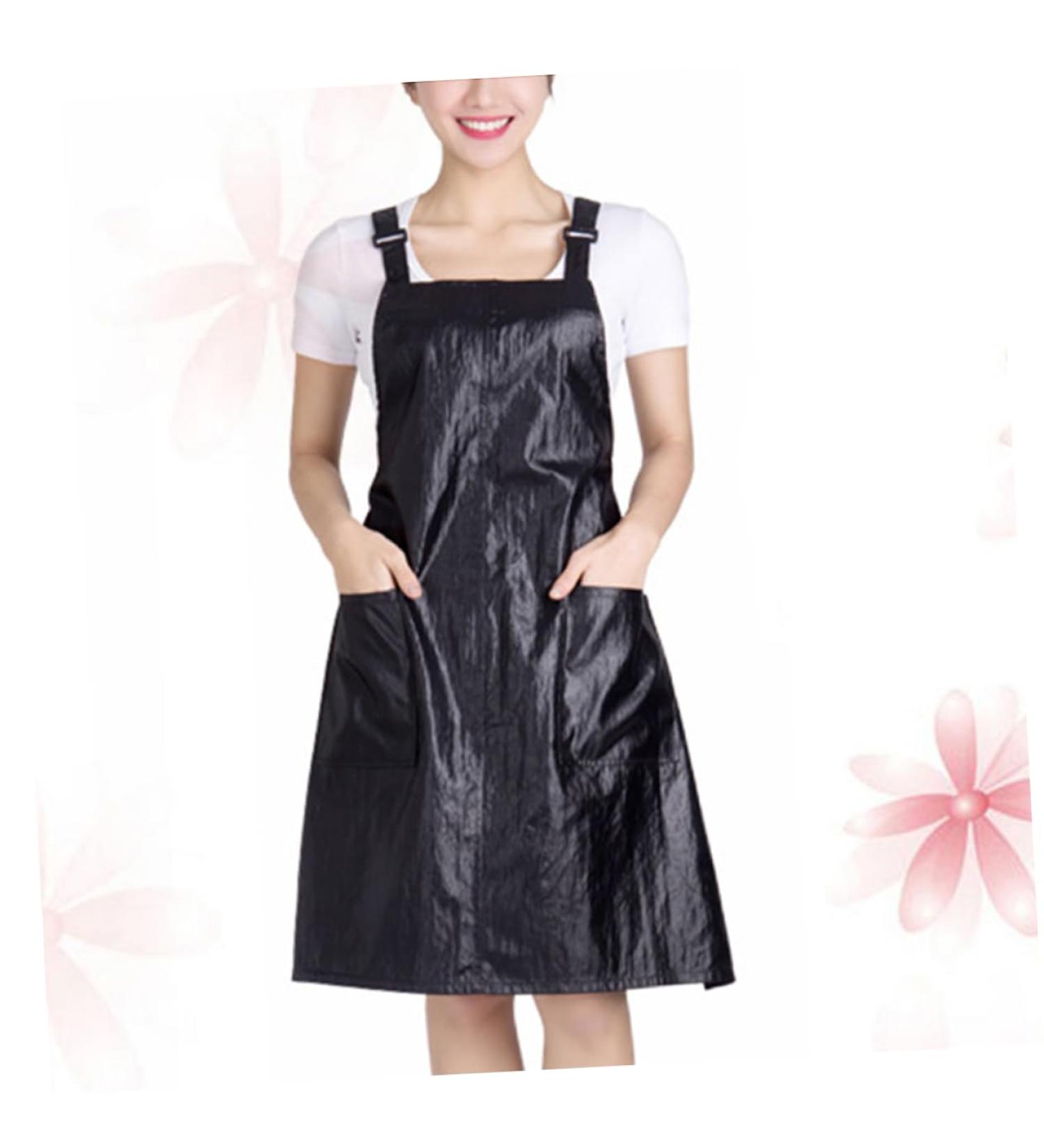 FRCOLOR Cooking Apron Work Wear for Men Waiter's Apron Overall Work Coat Cargo Trousers for Men Aprons for Men Work Apron Hairdressing Apron Pocket Uniform Miss black M - Buy Online on GoSupps.com