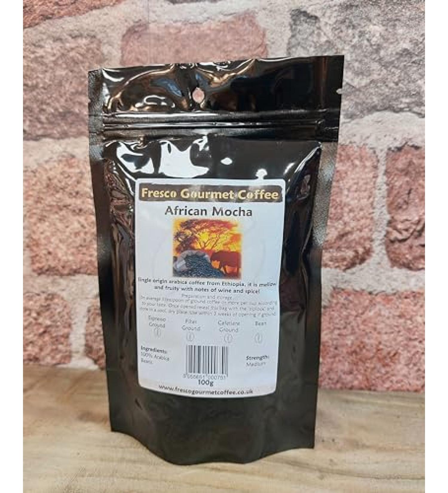 Coffee Bean - African Mocha Ground for Espresso Coffee maker 1kg 1.0 Kilograms - Buy Online on GoSupps.com