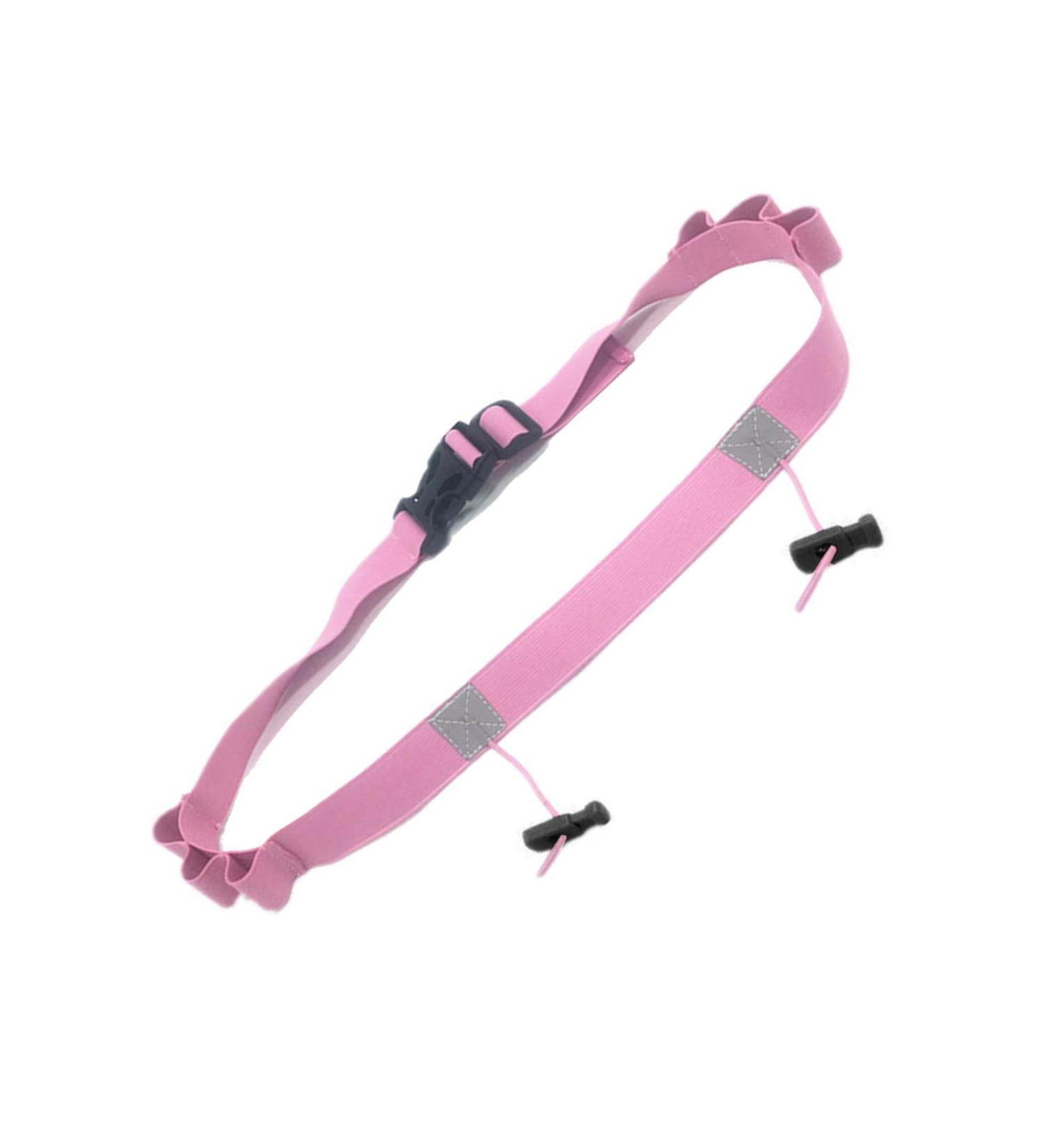 Pro Running Number Belt with Elastic Gel & Reflective Strip - Ideal for Runners Cyclists Triathletes | Comfort & Nutrition Hip Belt with Storage - Buy Online on GoSupps.com