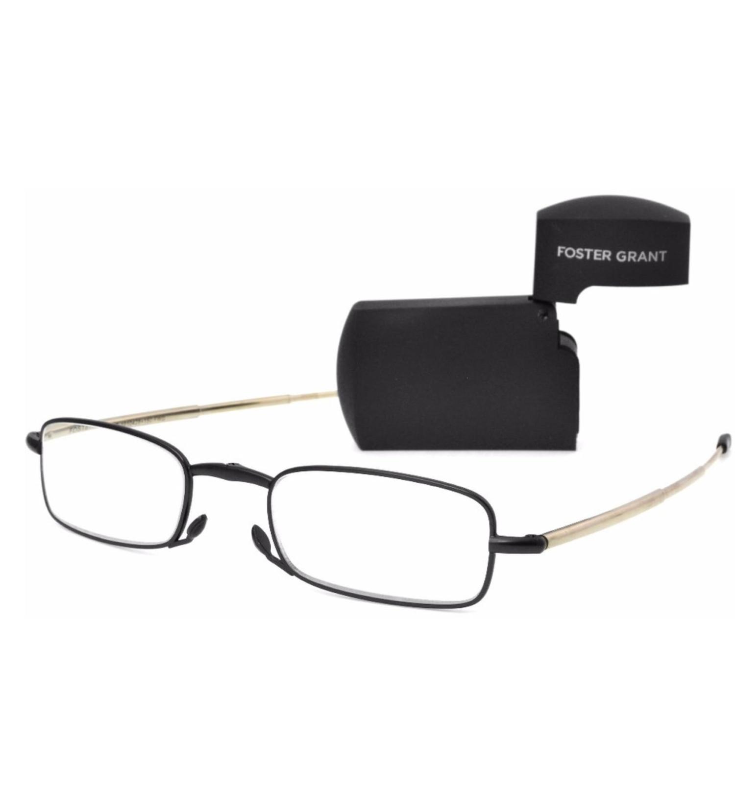 Foster Grant MicroVision Optical Compact Folding Reading Glasses Gideon +2.75 strength