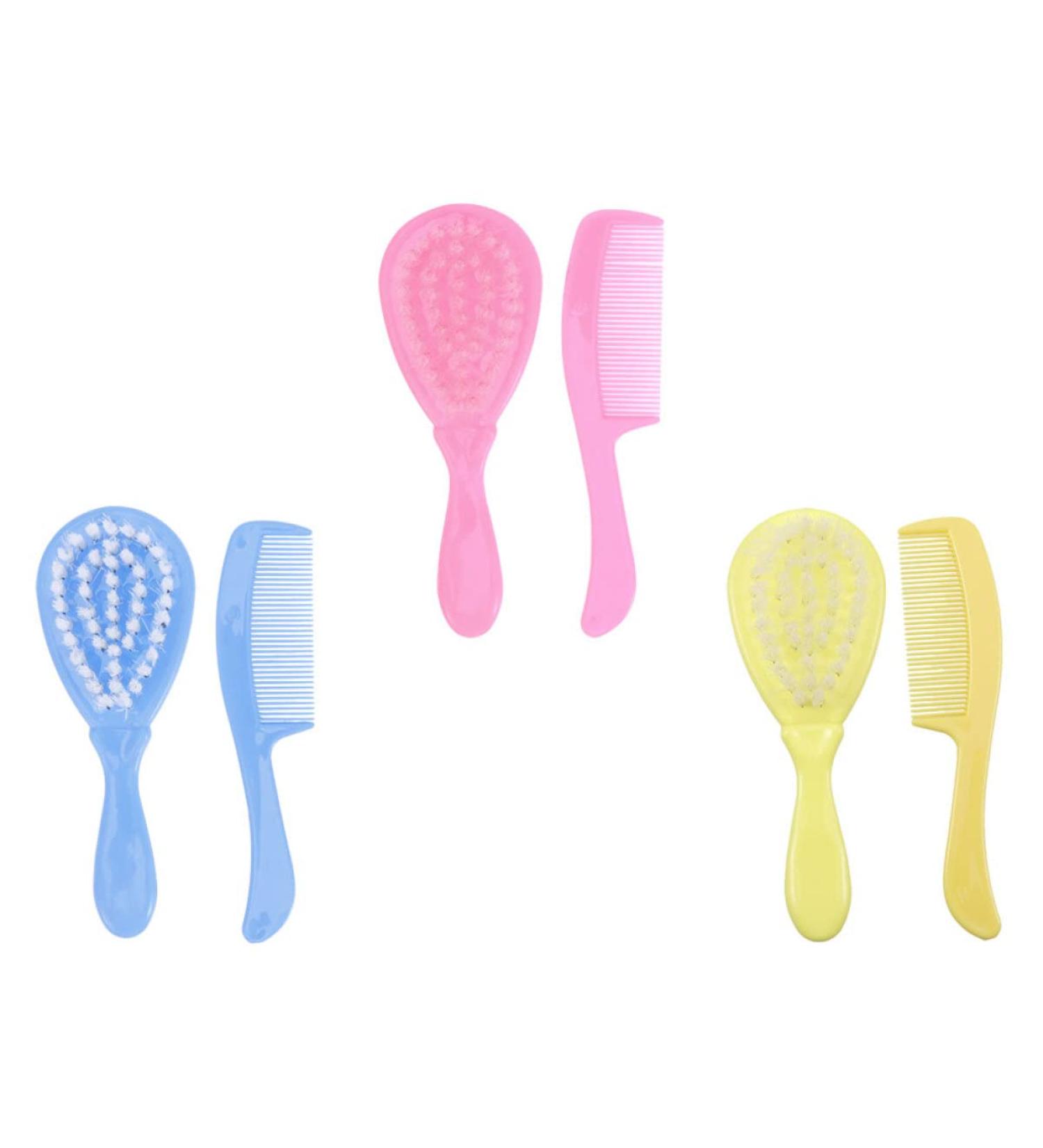 Healifty Toddler Bath Time Set - Blue Infant Brush, Yellow Grip Cap, Baby Shampoo Kids Gift - 6pcs/Set - Buy Online on GoSupps.com