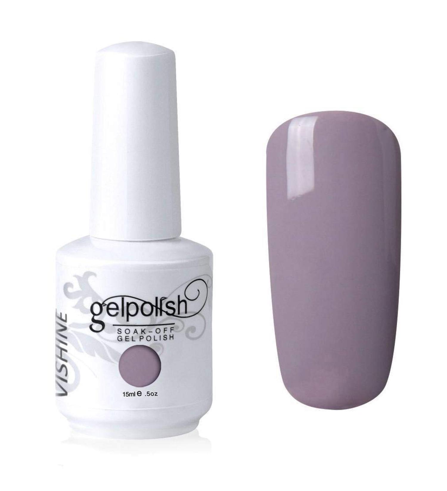 Vishine Soak-off Gel Polish Lacquer Nail Art UV LED Manicure Varnish 15ml Thistle(175) #175 - Buy Online on GoSupps.com